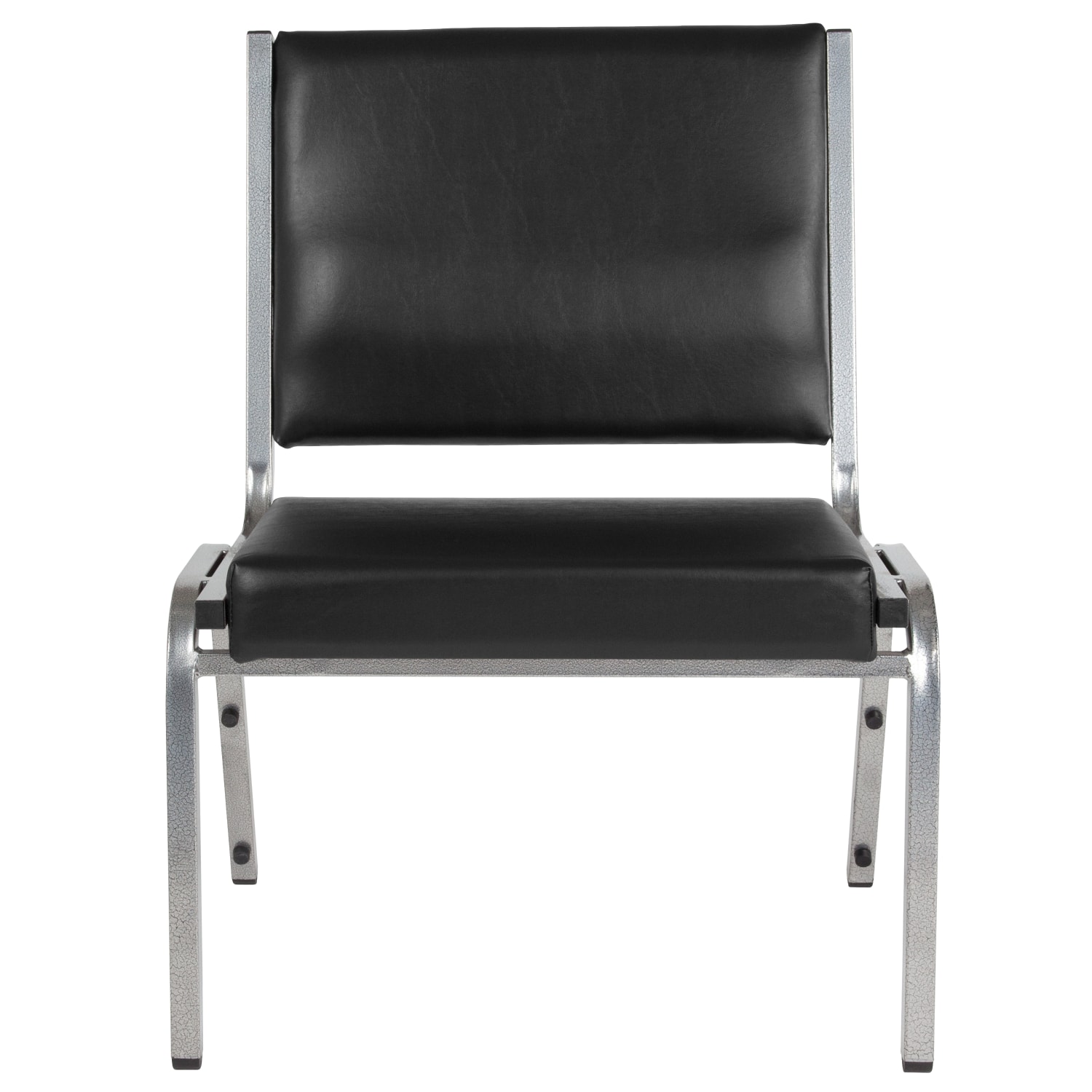 Flash Furniture HERCULES Bariatric Medical Reception Chair With Antimicrobial Protection BlackSilver PopularChairscom