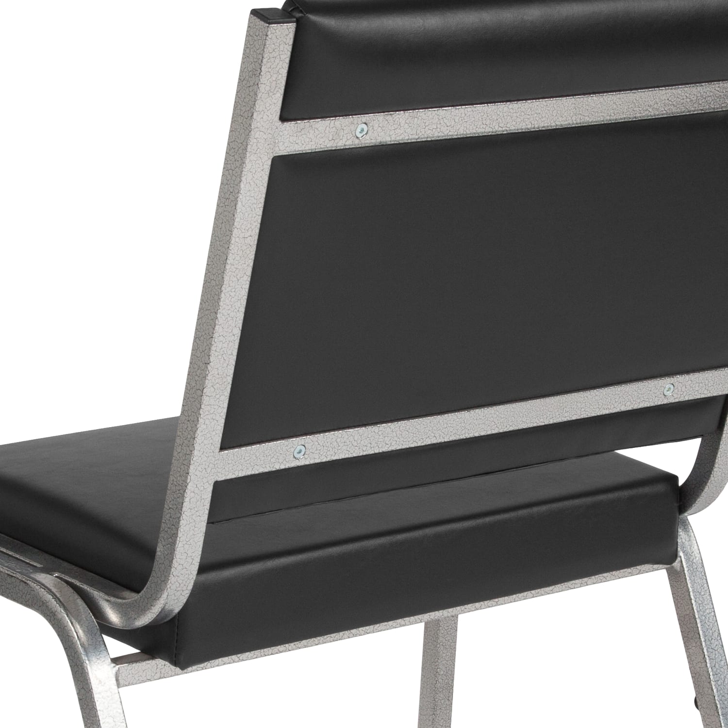 Flash Furniture HERCULES Bariatric Medical Reception Chair With Antimicrobial Protection BlackSilver PopularChairscom
