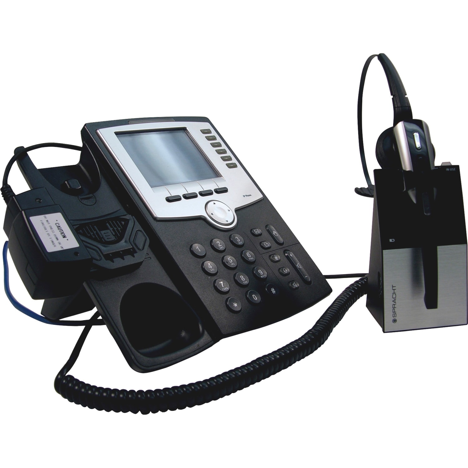 Spracht Remote Handset Lifter - 1 x Phone Line (RJ-11) - Silver - 1 - Image 3