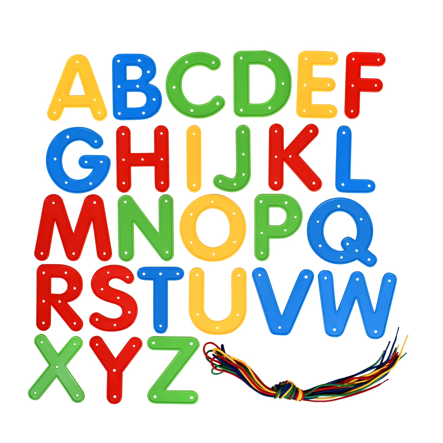 Ready 2 Learn Lacing Alphabet 68-Piece Set, Multicolor - Image 4