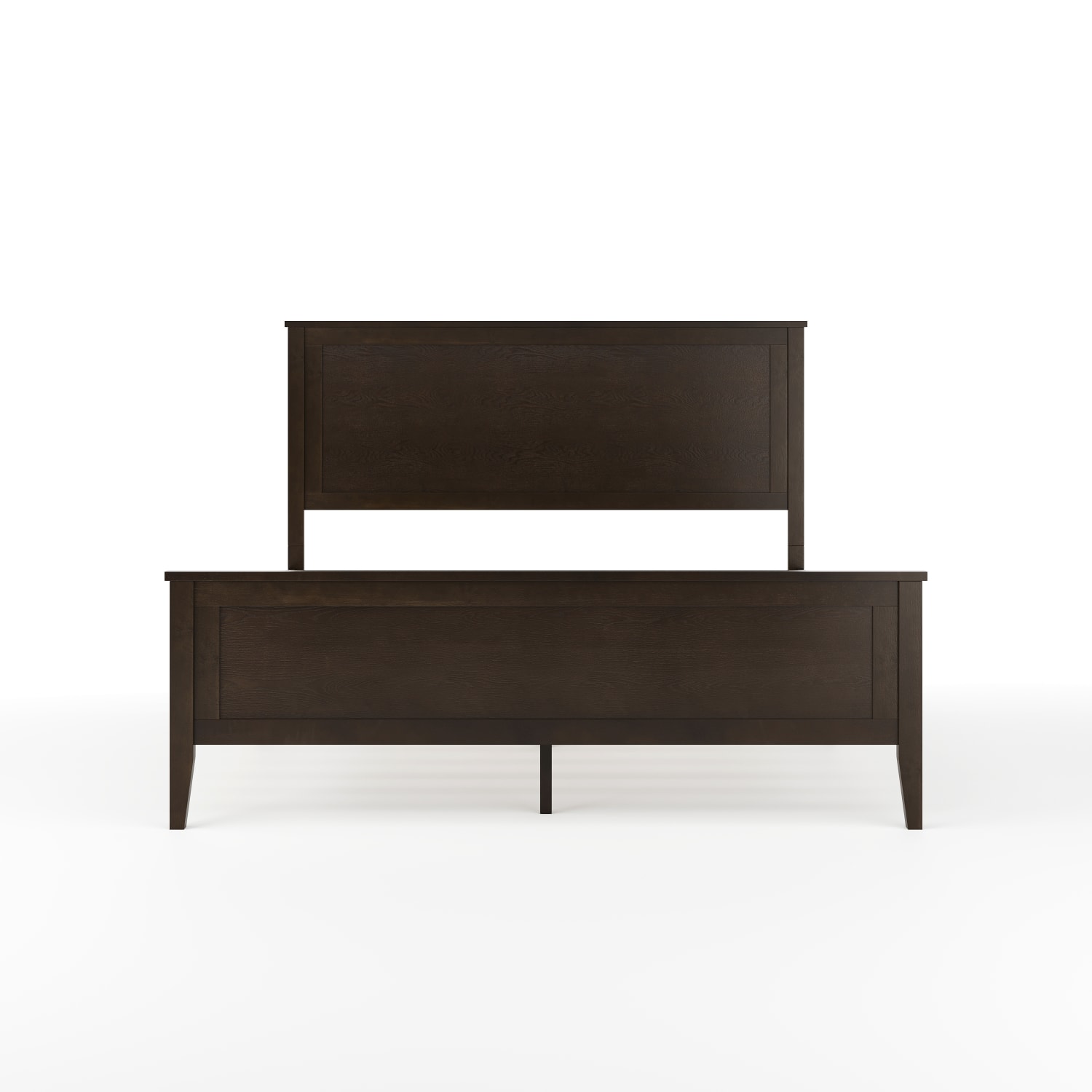 Flash Furniture Martha Stewart Corbin Solid Wood Platform Bed with Wooden Headboard and Footboard, No Box Spring Needed, Dark Brown, Queen - Image 6