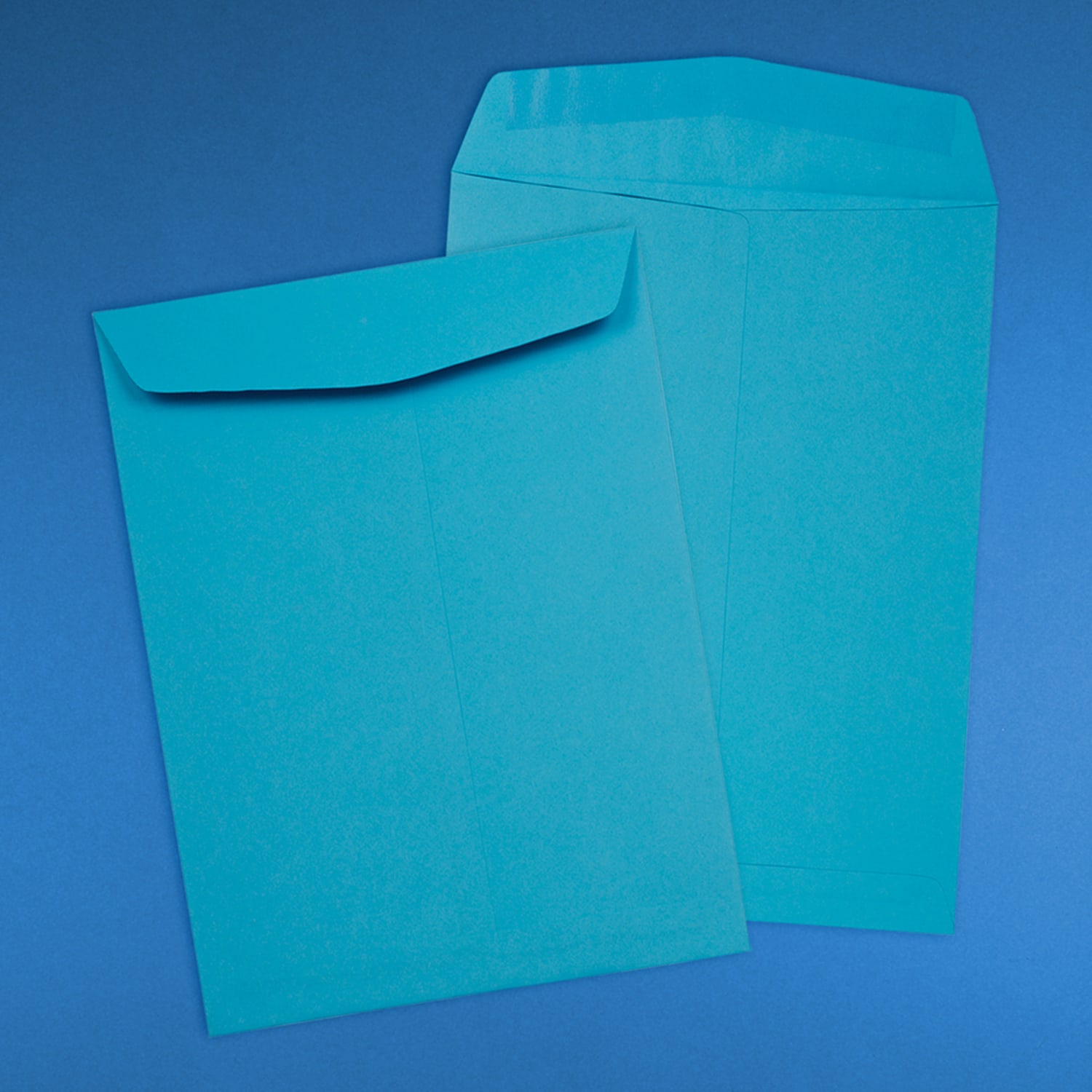 JAM Paper Open-End 9in x 12in Envelopes, Gummed Seal, Blue, Pack Of 100 Envelopes - Image 5