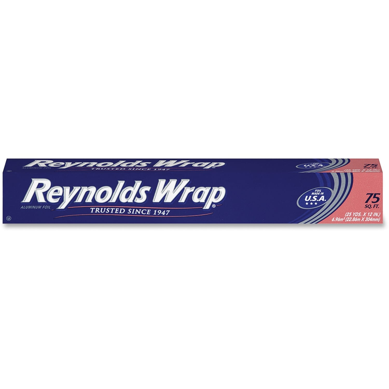 Reynolds Wrap Standard Aluminum Foil - 12inx 75 ft - Moisture Proof, Grease Proof, Odor Proof, Durable, Heat Resistant, Cold Resistant, Molded