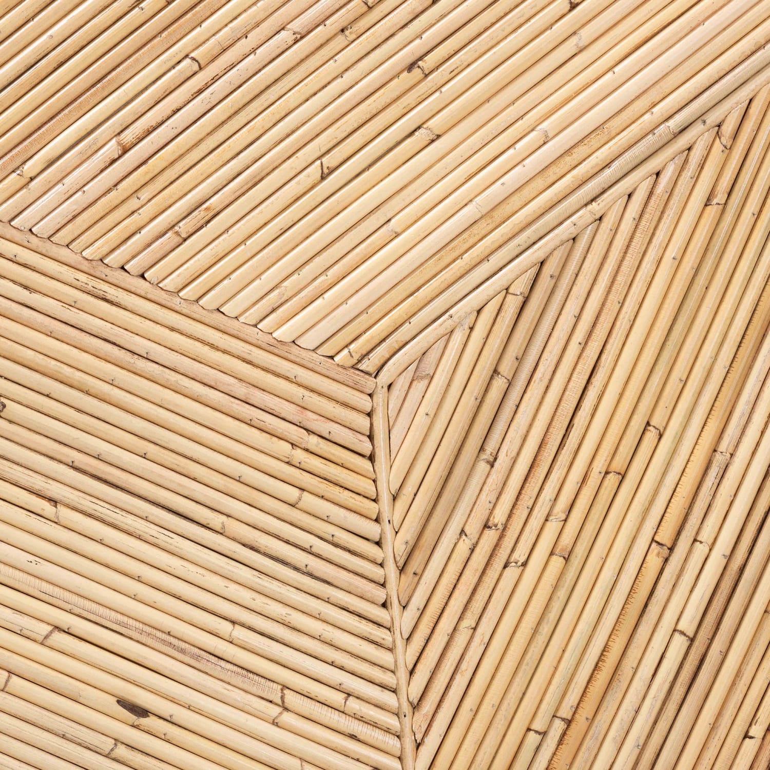 bali & pari Bella Rattan And Mahogany Wood Coffee Table, 17-3/4inH x 28inW x 28inD, Natural - Image 6
