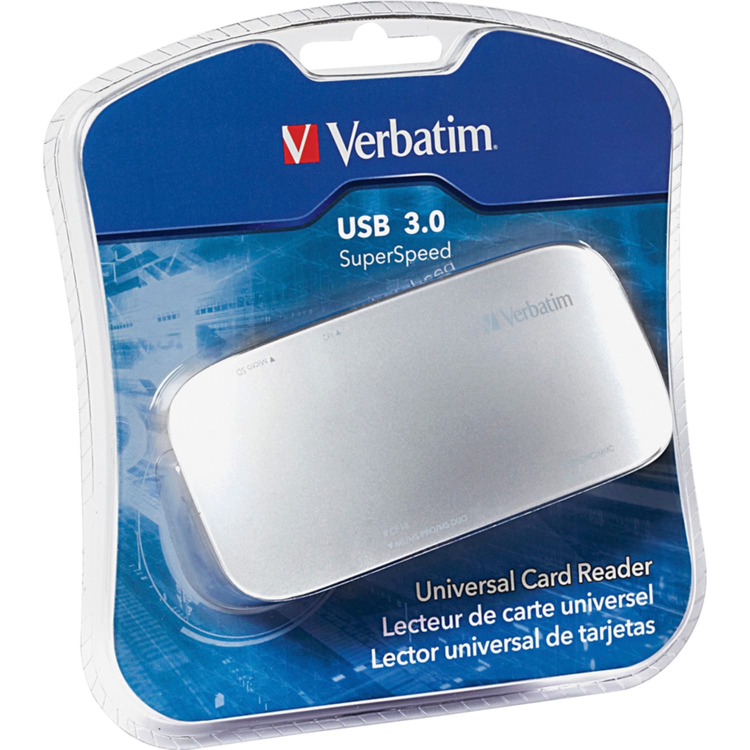 Verbatim Universal Card Reader, USB 3.0 - Silver - Image 4