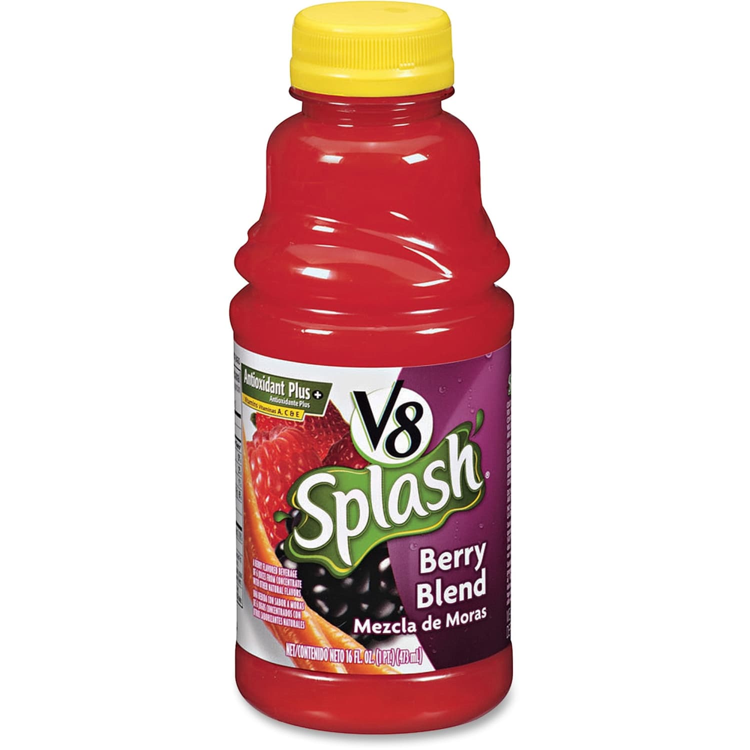 V8 Splash Fruit Juices, Berry Blend, 16 Oz., Box Of 12 - Image 3