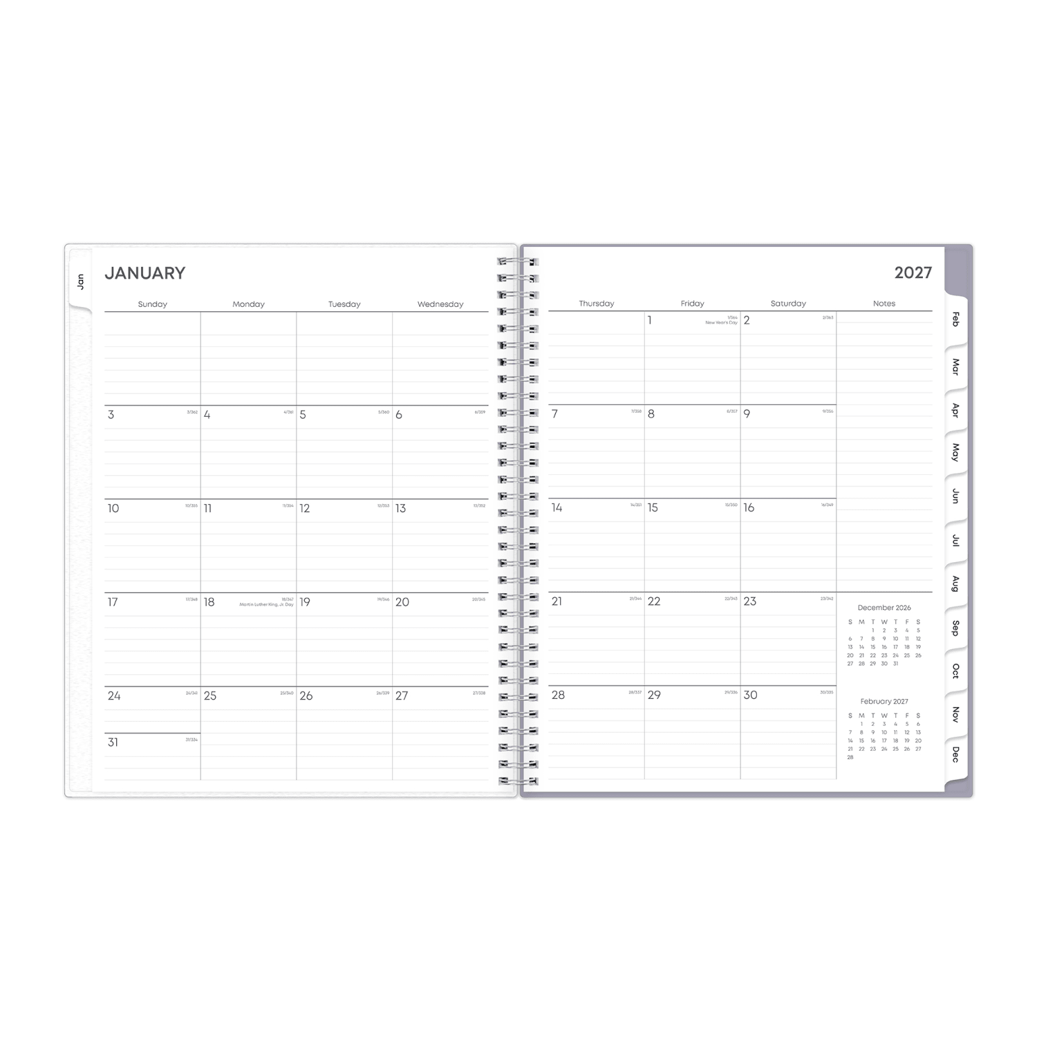 2027 Blue Sky Rue Du Flore Weekly/Monthly Planning Calendar, 8.5x11, 0%, Frosted PP, Jan-Dec, RY27 - Image 4