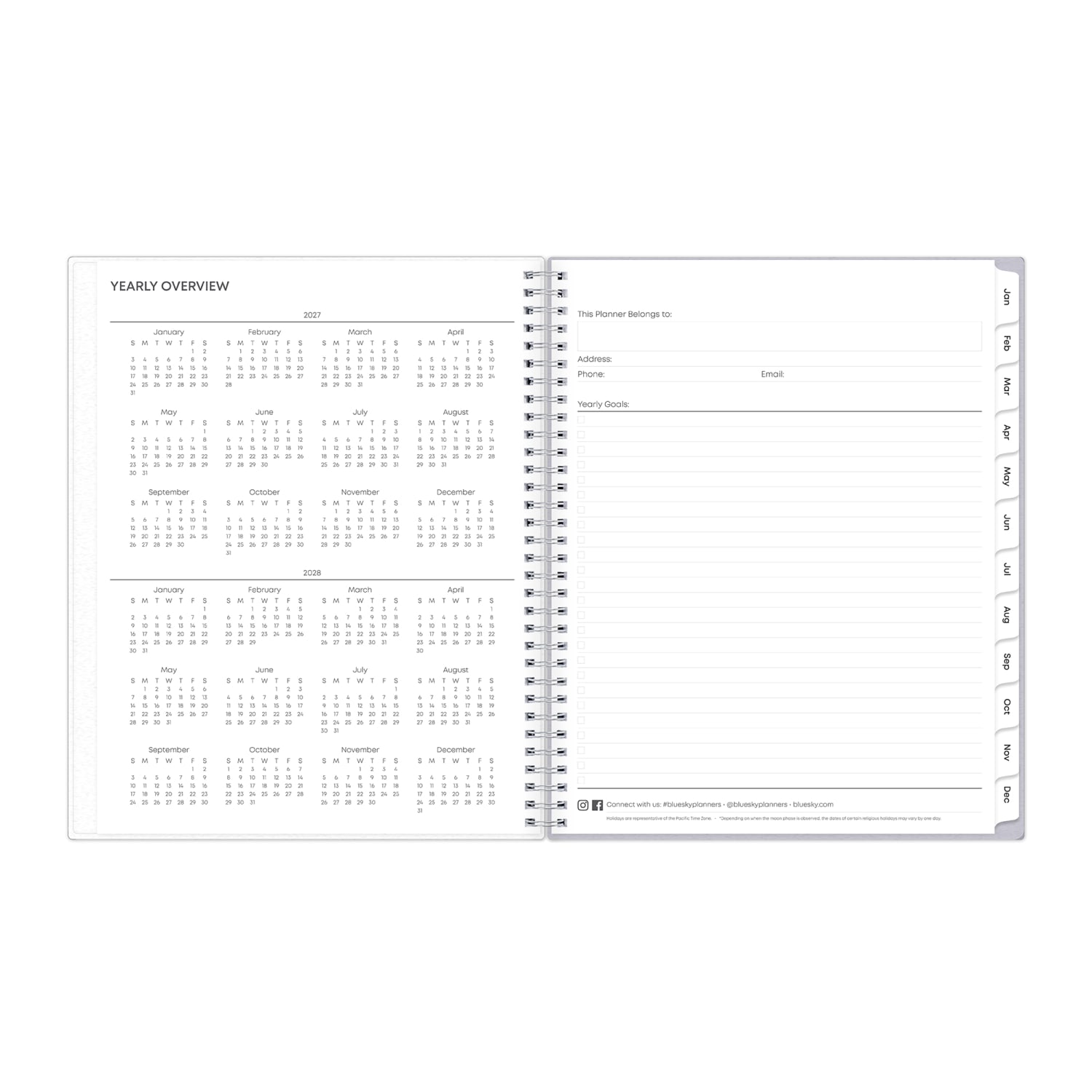 2027 Blue Sky Rue Du Flore Weekly/Monthly Planning Calendar, 8.5x11, 0%, Frosted PP, Jan-Dec, RY27 - Image 6