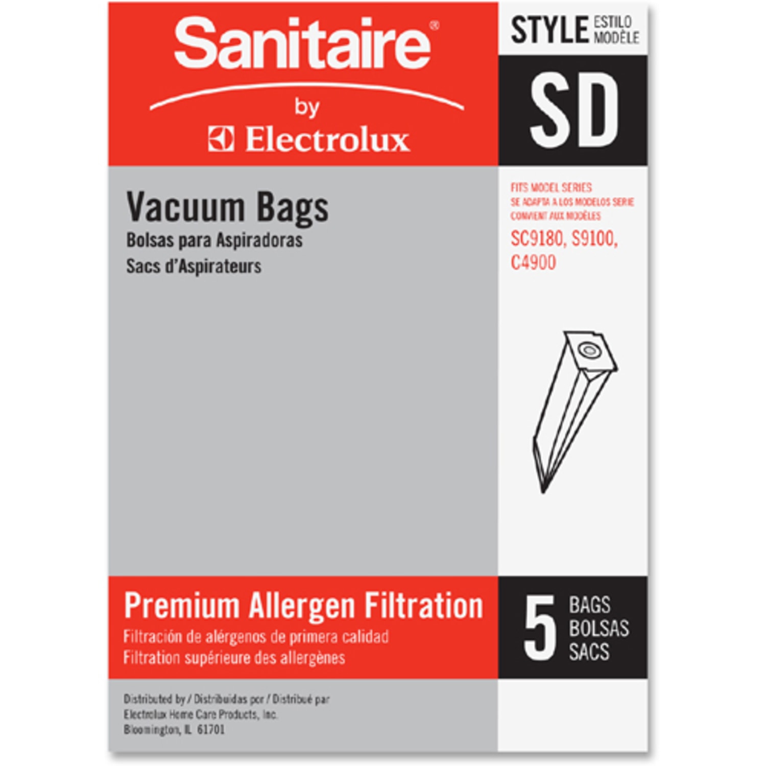 Sanitaire Replacement SD Vacuum Bags - 50 / Carton - White - Image 4