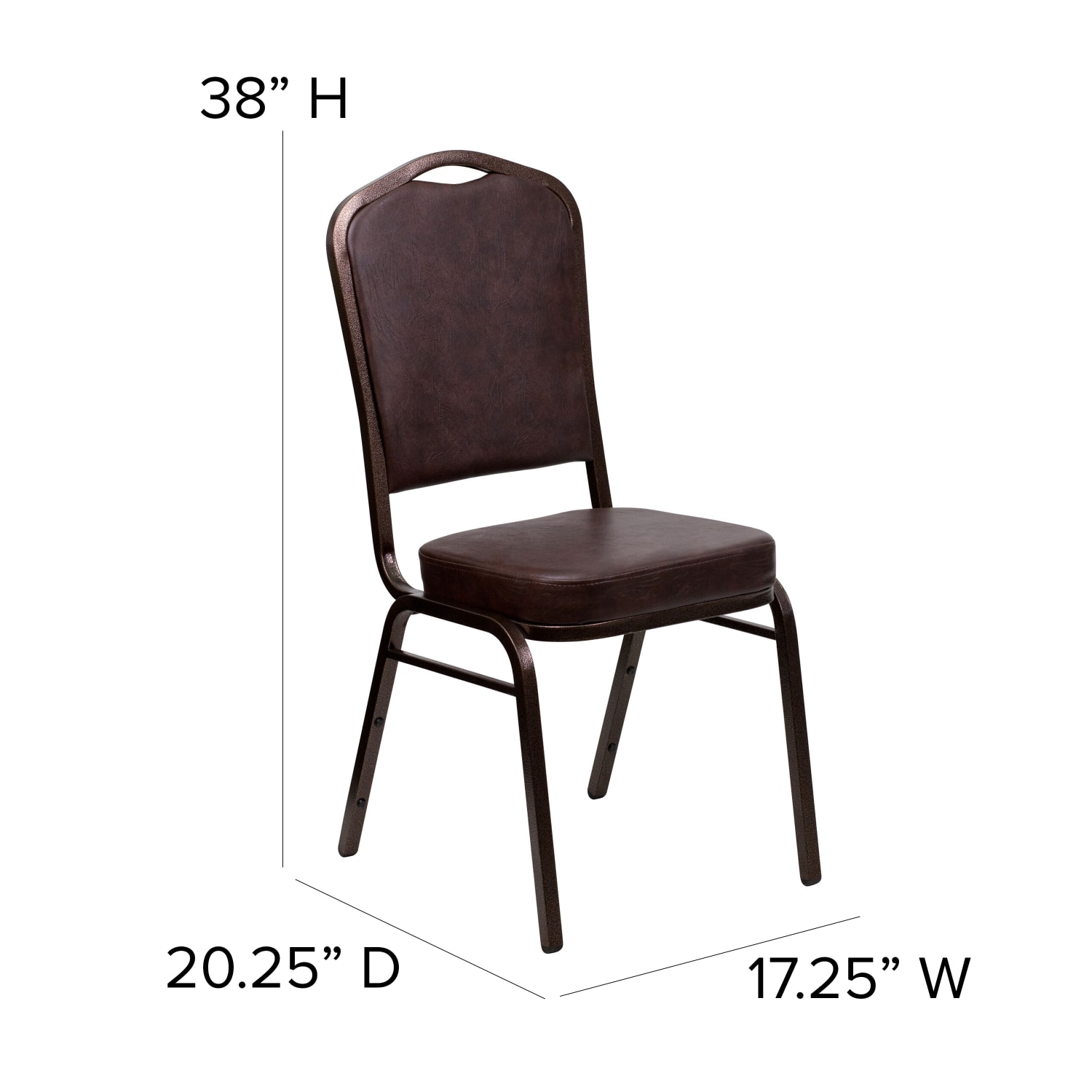 Flash Furniture HERCULES Series Crown Back Stacking Banquet Chair BrownCopper Vein PopularChairscom Flash Furniture HERCULES Series Crown Back Stacking Banquet Chair BrownCopper Vein PopularChairscom