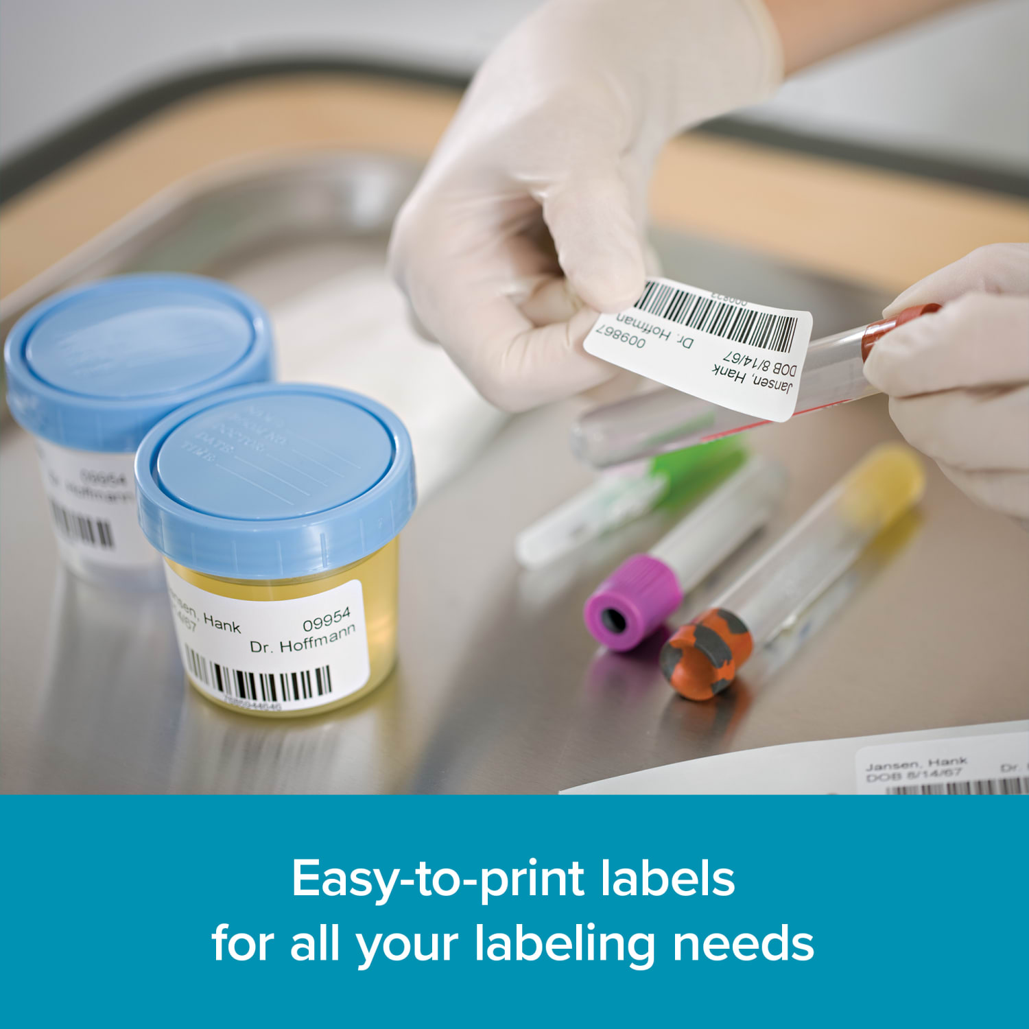 DYMO Multipurpose Labels For LabelWriter Label Printers, 1in x 2 1/8in, White, 500 Labels Per Roll, Pack Of 6 Rolls - Image 3