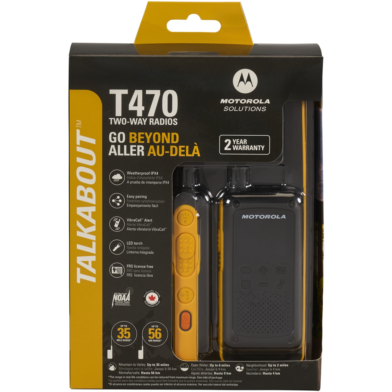 Motorola Solutions TALKABOUT T470 Two-Way Radio 2 Pack - Image 3