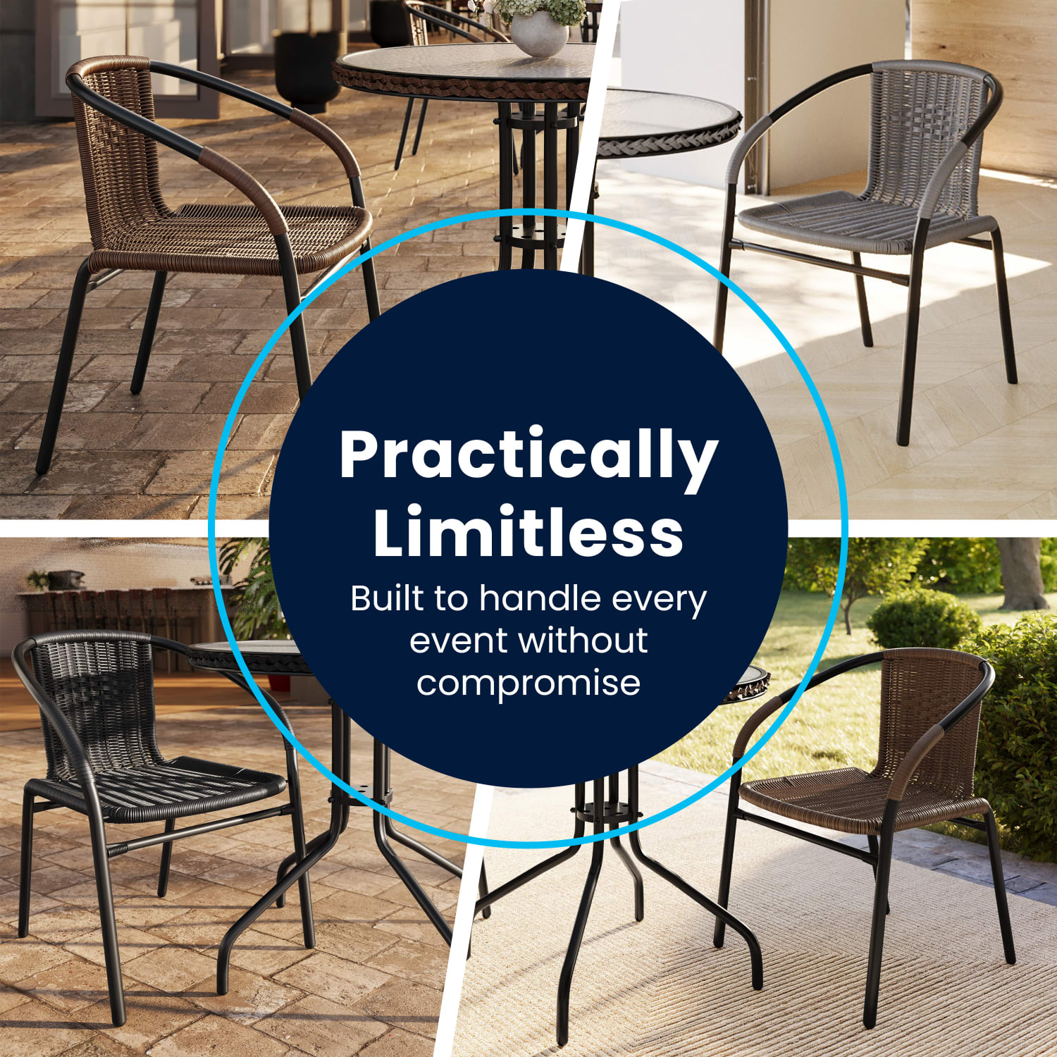 Flash Furniture Rattan IndoorOutdoor Restaurant Stack Chairs BeigeBlack Set Of 4 Chairs PopularChairscom Flash Furniture Rattan IndoorOutdoor Restaurant Stack Chairs BeigeBlack Set Of 4 Chairs PopularChairscom