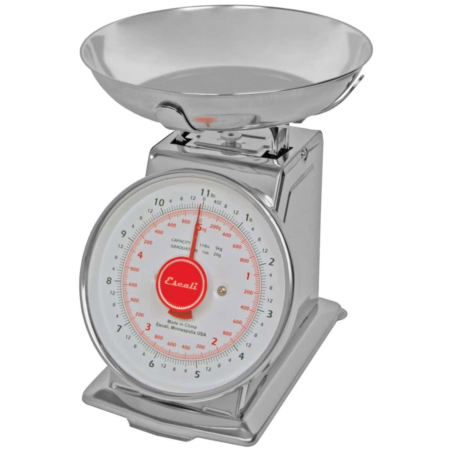 Escali Mercado Mechanical Dial Scale, Stainless Steel