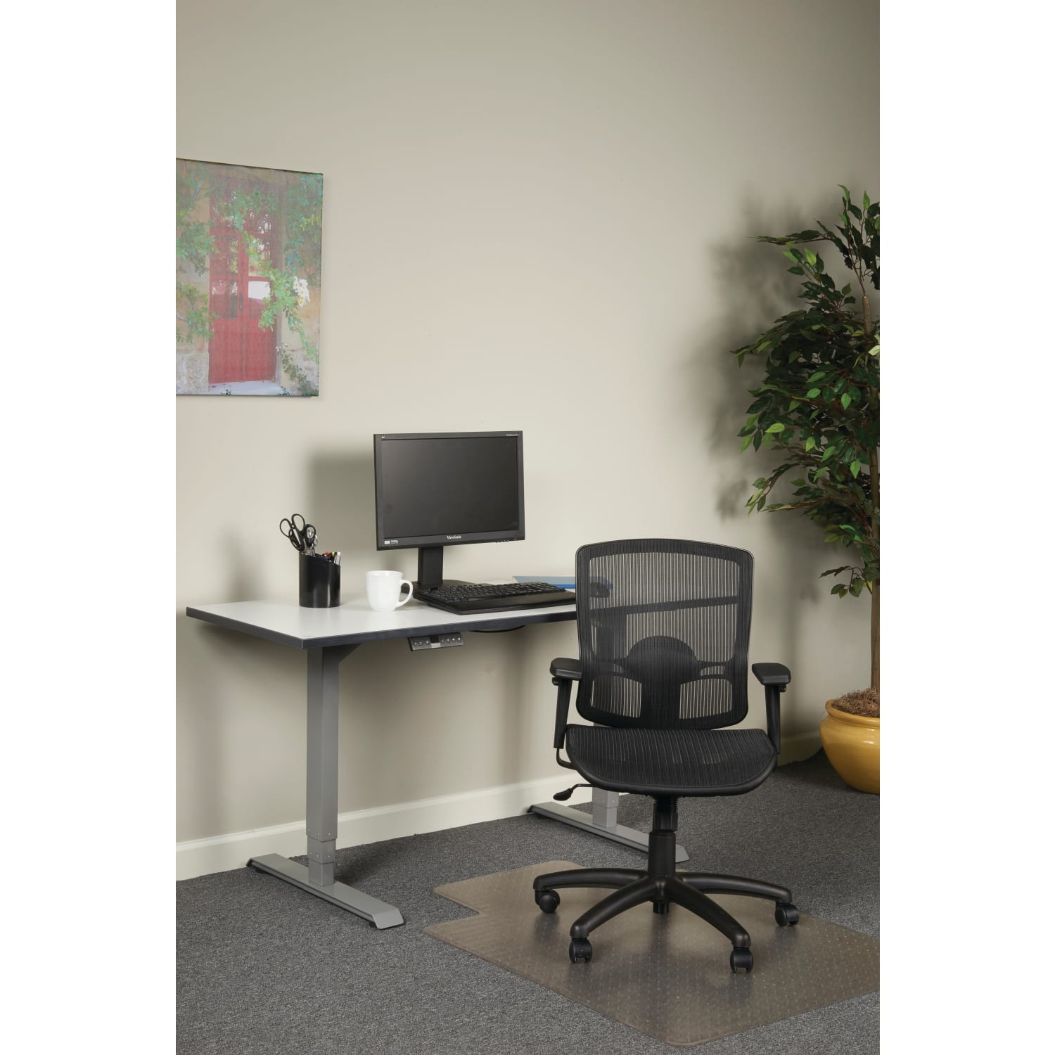 Alera Etros Series Mesh Mid Back Chair Black PopularChairscom