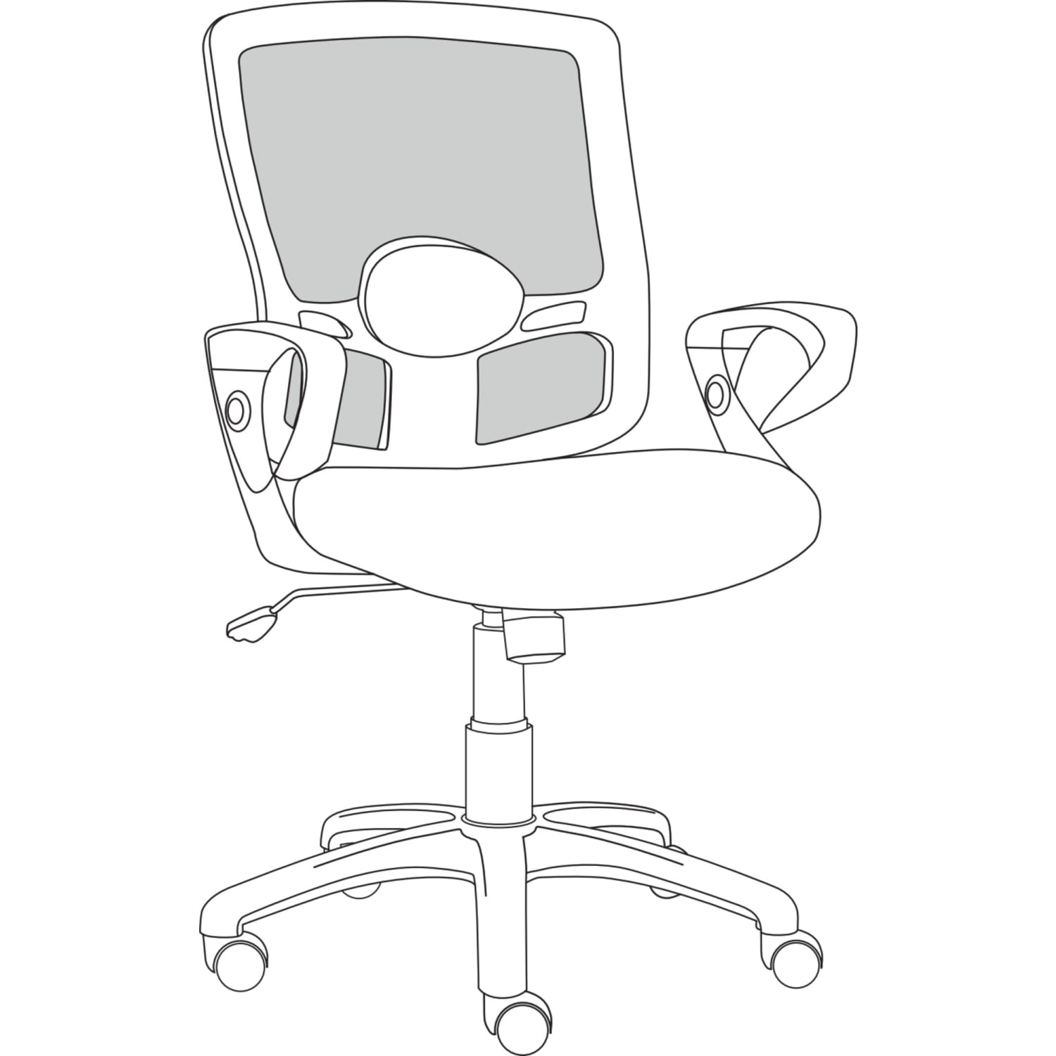 Alera Etros Series Mesh Mid Back Chair Black PopularChairscom