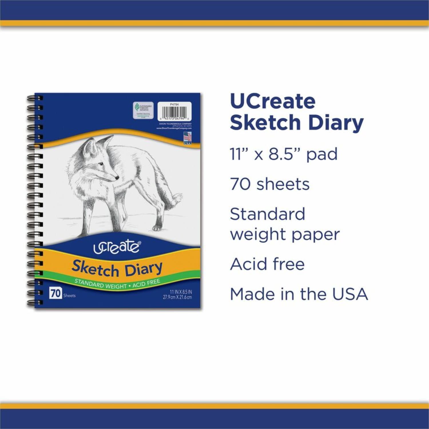 Pacon Art1st Sketch Diary, 11in x 8 1/2in, 70 Sheets - Image 6