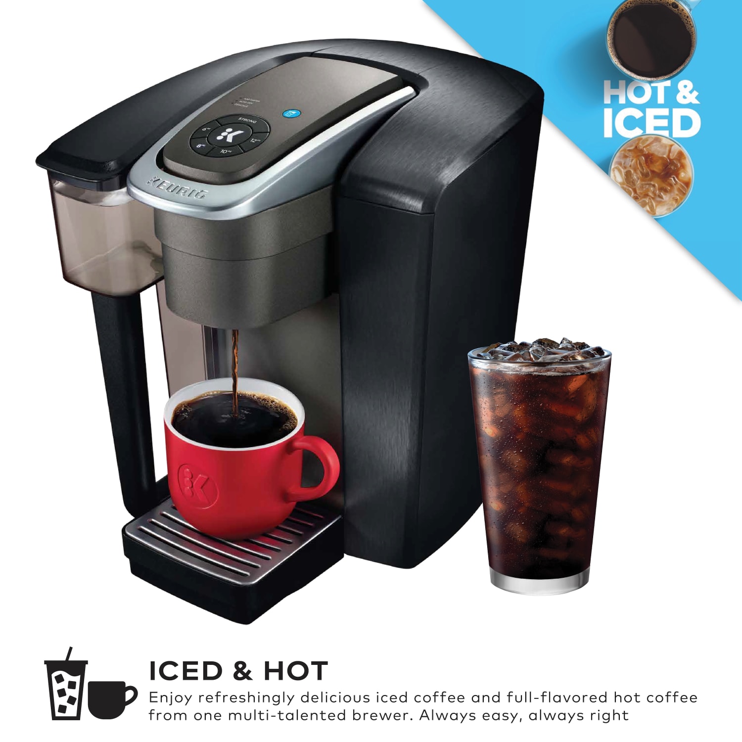 KeurigK-1550 Brewer, 96oz Reservoir, Single Serve K-Cup Pod Small Business Coffee Maker, Black - Image 5