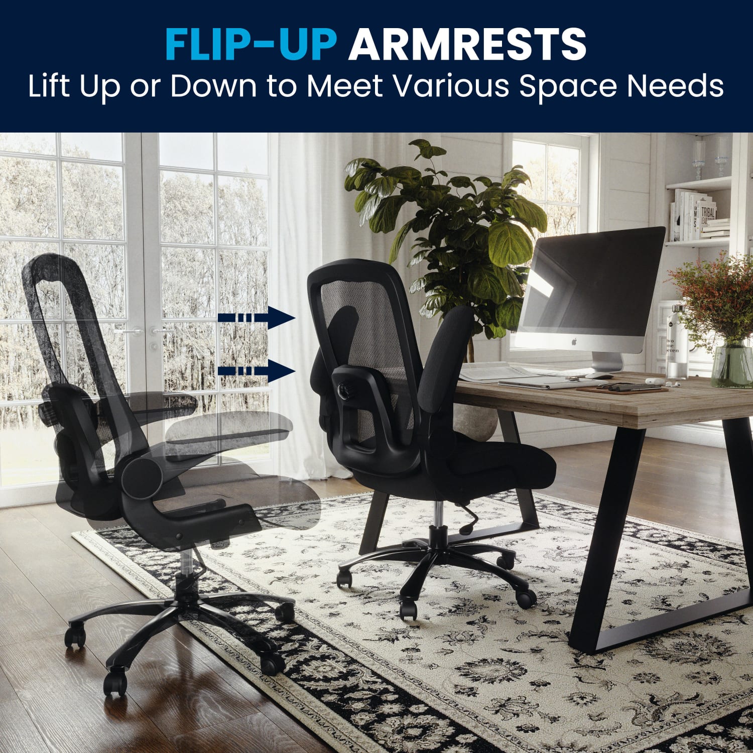 Flash Furniture Hercules Fabric High-Back Big And Tall Ergonomic Office Chair, Black - Image 13