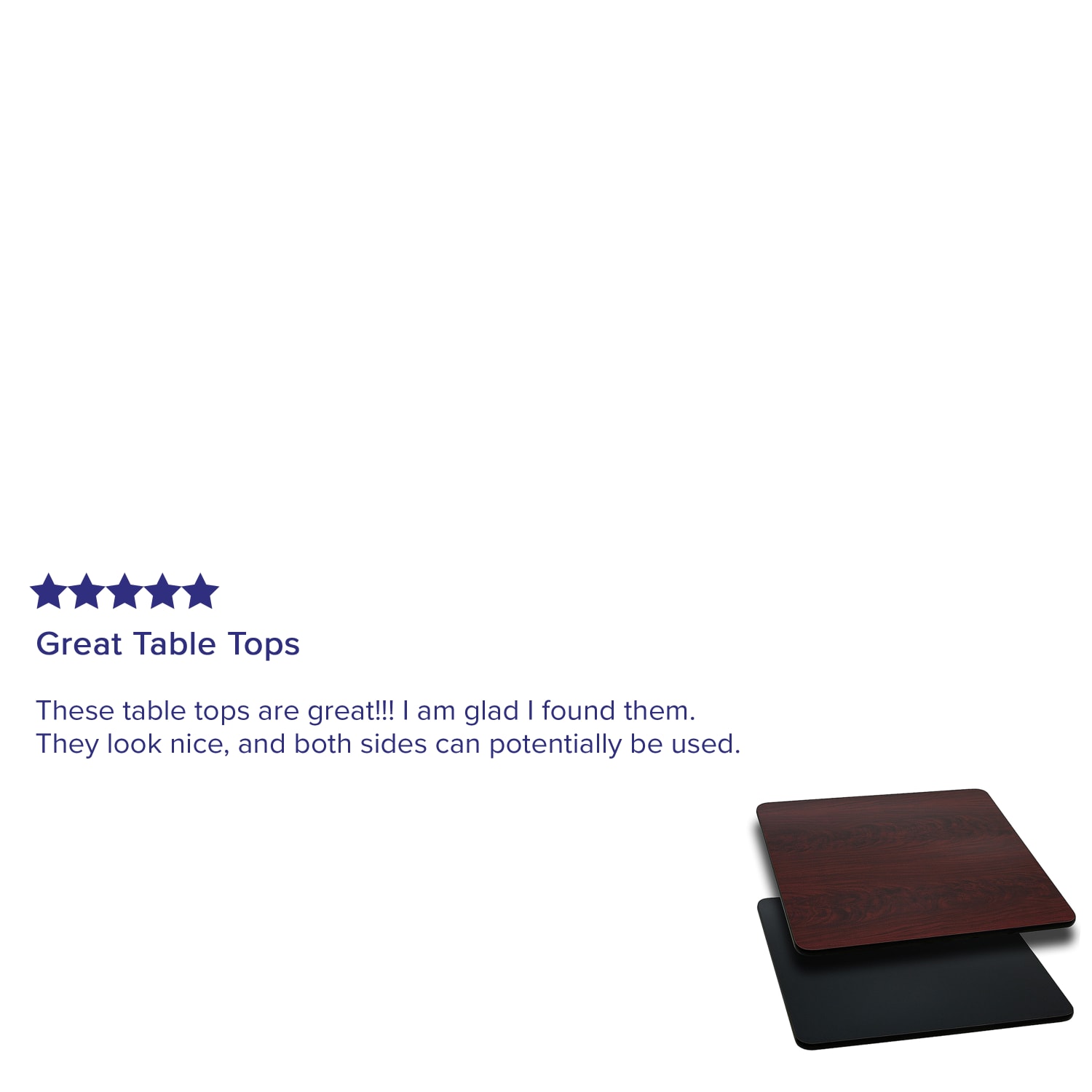 Flash Furniture Square Table Top With Reversible Laminate Top, 24inD, Black/Mahogany - Image 4