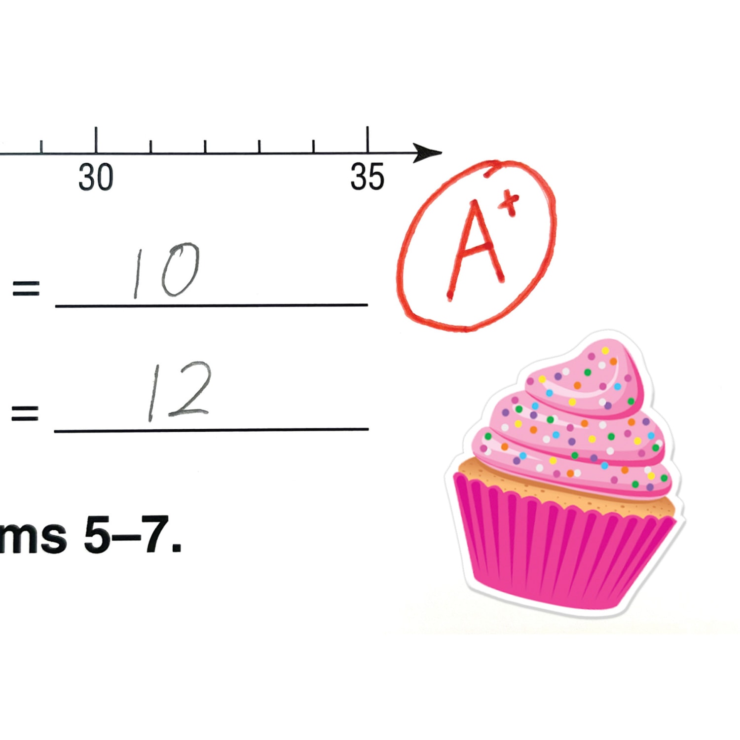 Teacher Created Resources Stickers, 2-1/2in x 1/2in, Cupcakes, 120 Stickers Per Pack, Bundle Of 12 Packs - Image 5