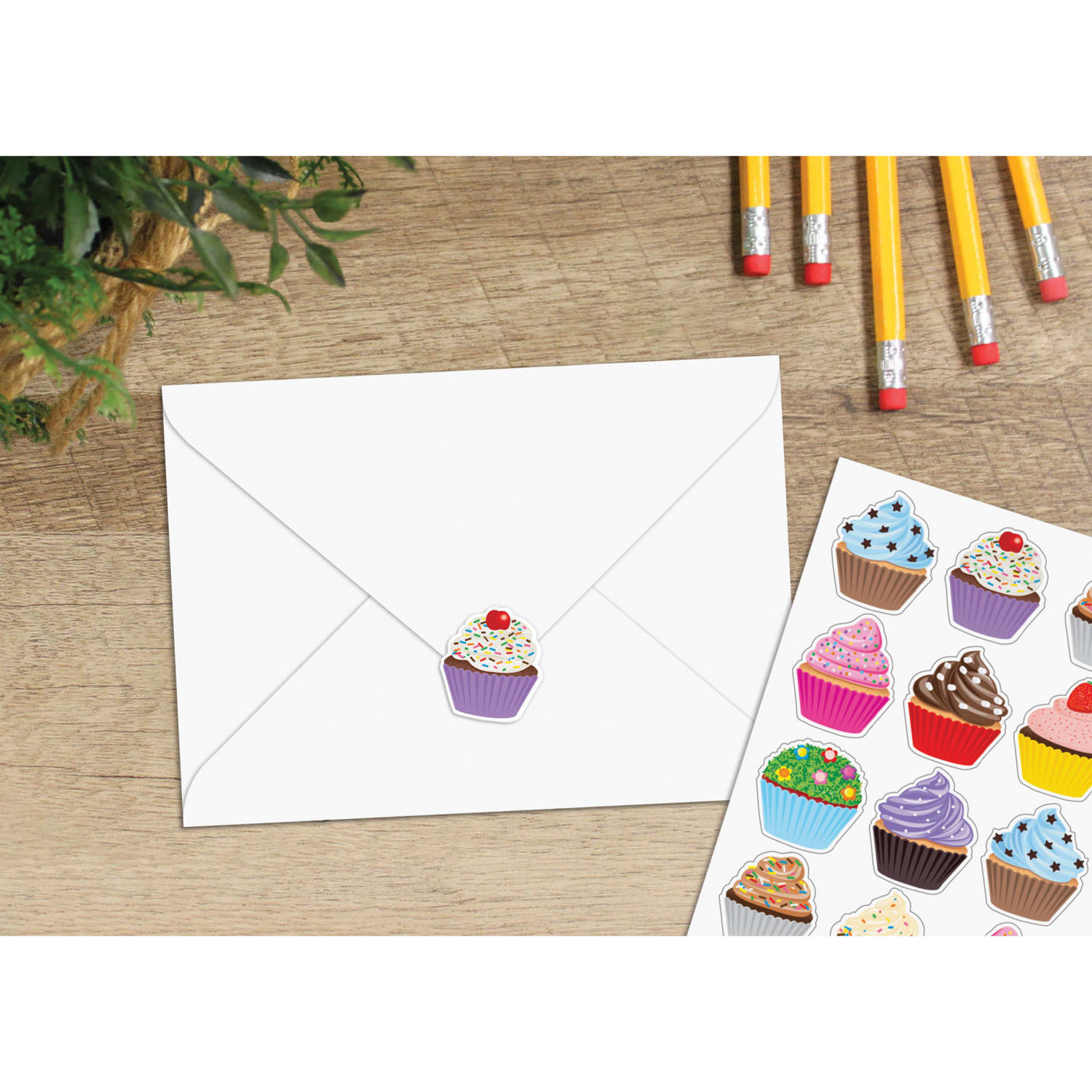 Teacher Created Resources Stickers, 2-1/2in x 1/2in, Cupcakes, 120 Stickers Per Pack, Bundle Of 12 Packs - Image 6