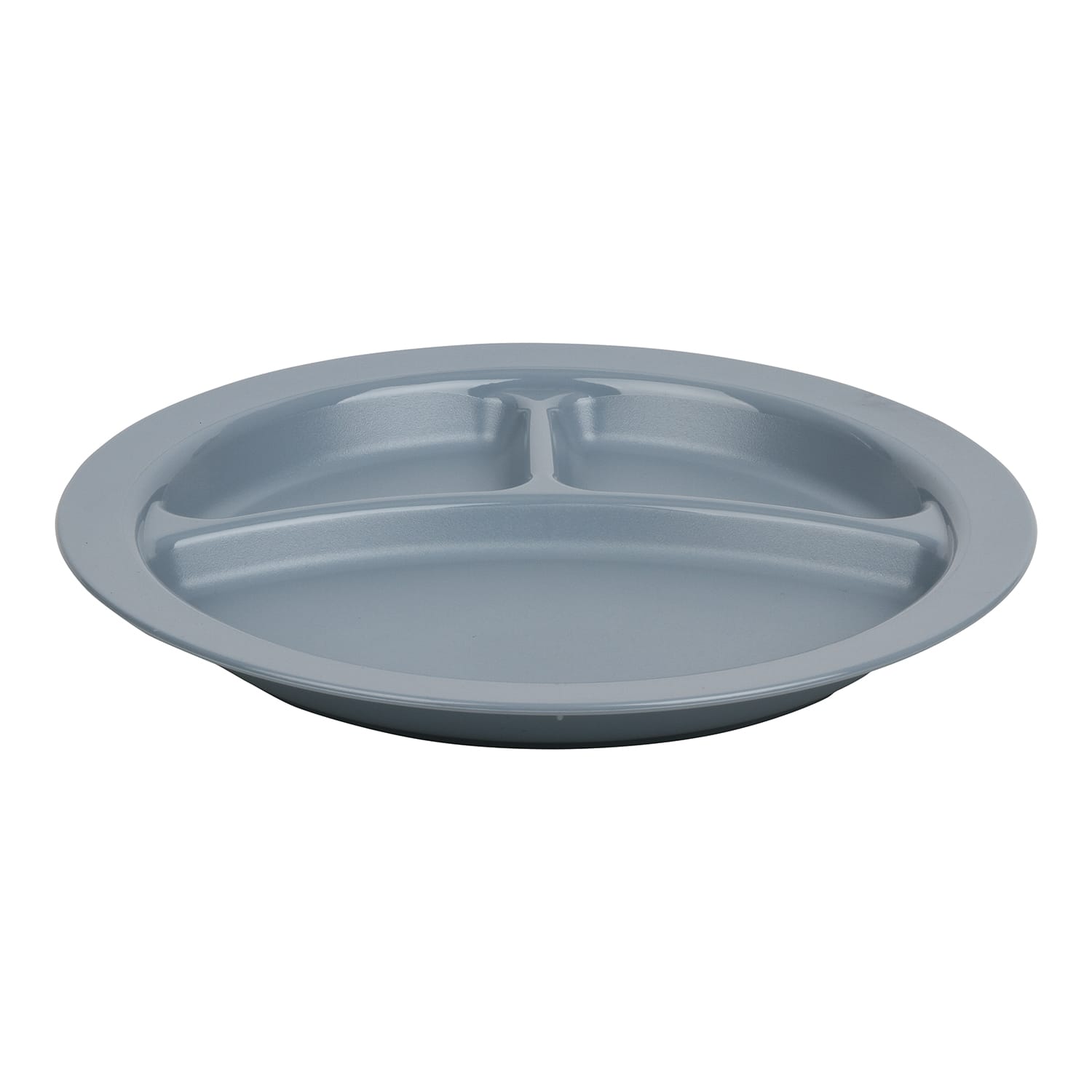 Cambro Camwear 3-Compartment Dinnerware Plates, 9in, Slate Blue, Pack Of 48 Plates - Image 3