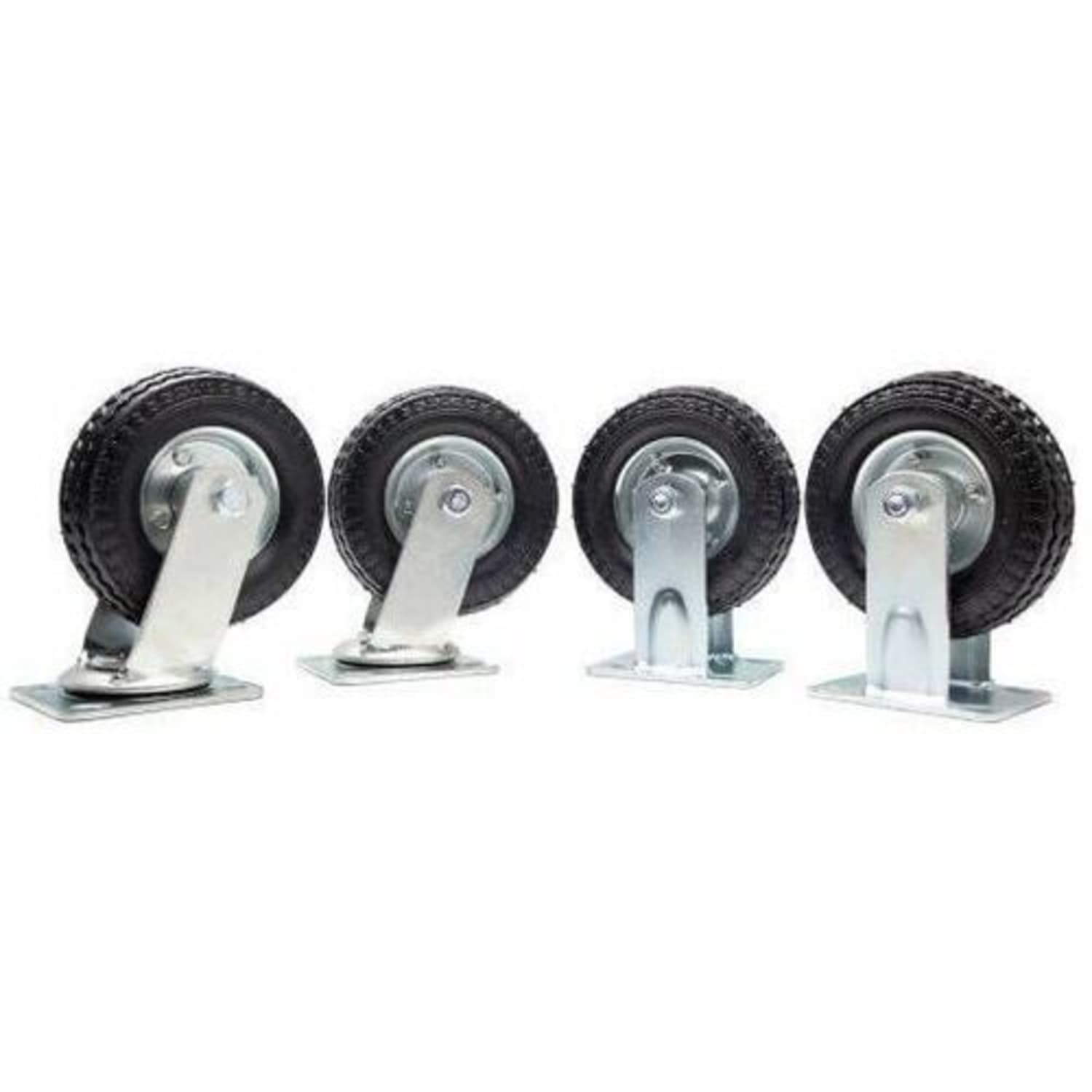 Hospitality 1 Source Pneumatic Wheels, 8in, Gray, Set Of 4 Wheels - Image 4