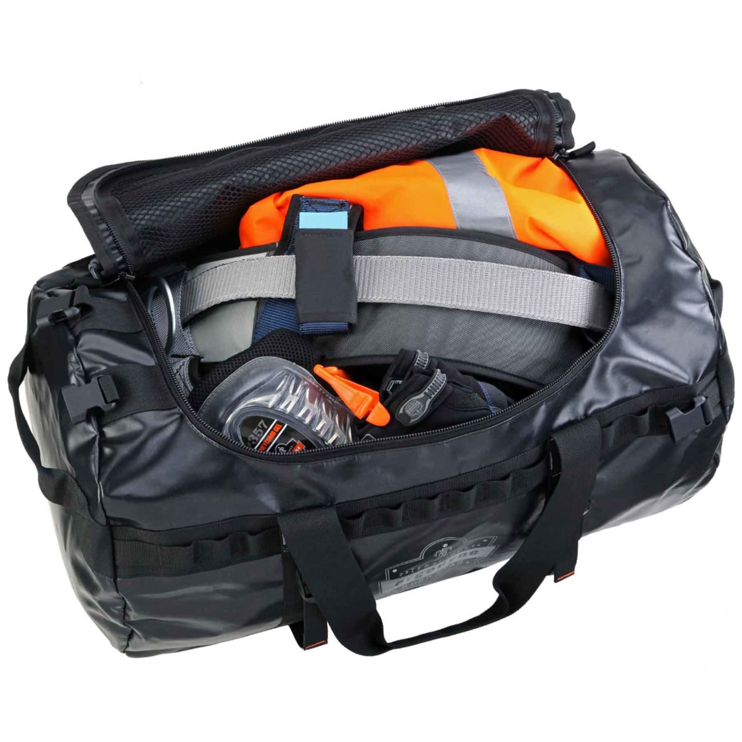 Ergodyne Arsenal 5030S Water-Resistant Duffel Bag, 11inH x 12inW x 23-1/2inD, Black - Image 3