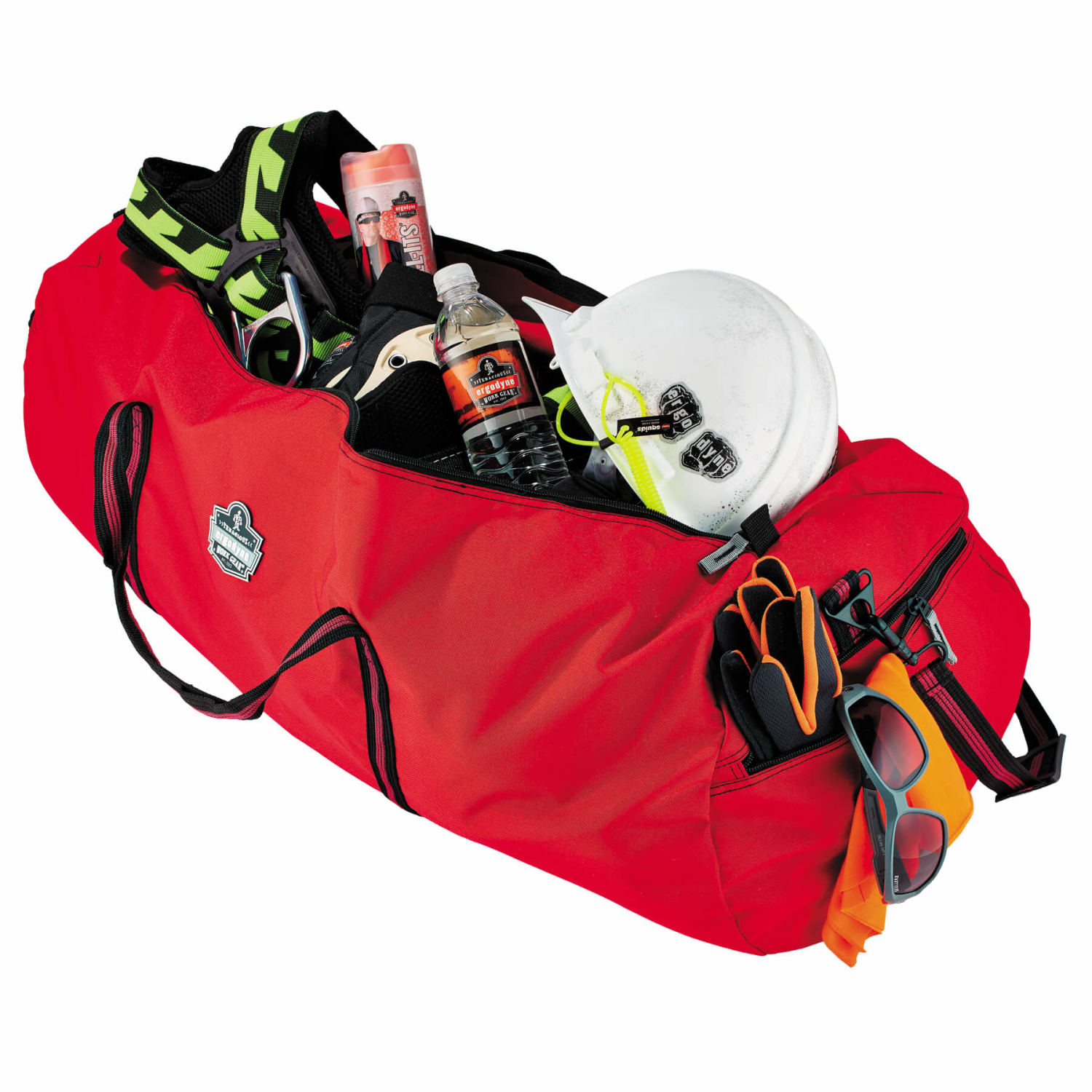 Ergodyne Arsenal 5020L Standard Gear Duffel Bag, 14inH x 14inW x 35inD, Red - Image 3