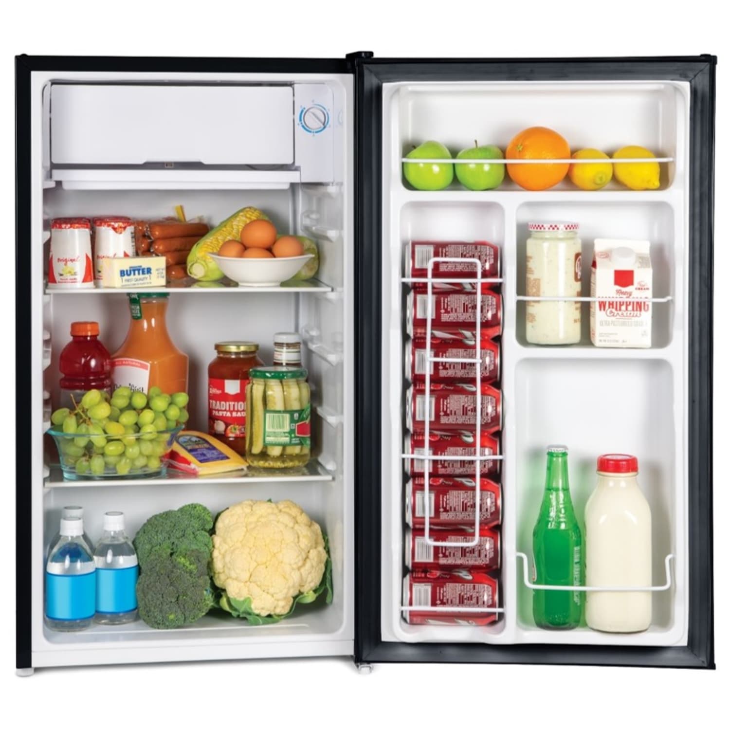 Igloo 3.2 Cu Ft Refrigerator With Freezer, Black - Image 3
