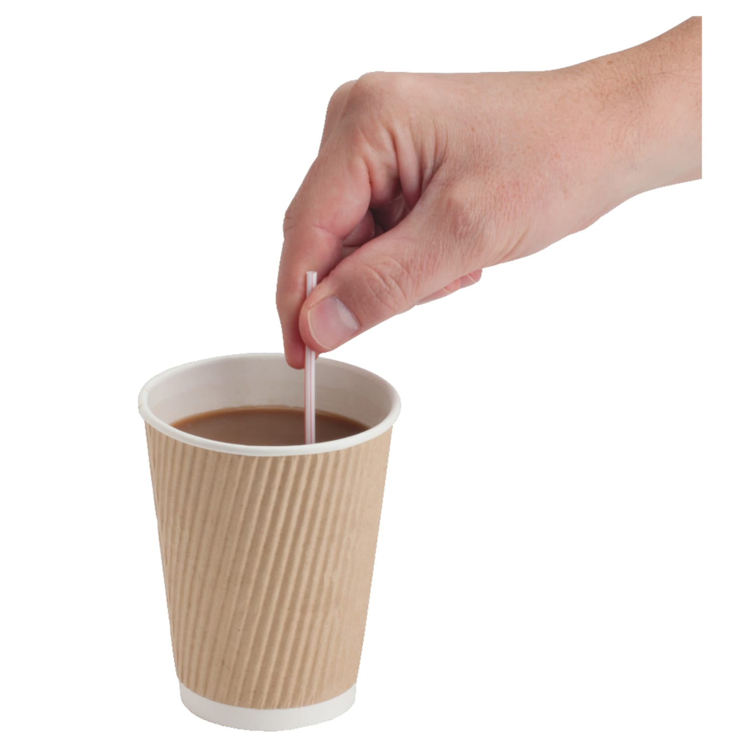 Genuine Joe 5-1/2in Plastic Stir Stick/Straws - 5.50in Length - Plastic - 40000 / Carton - White - Image 4