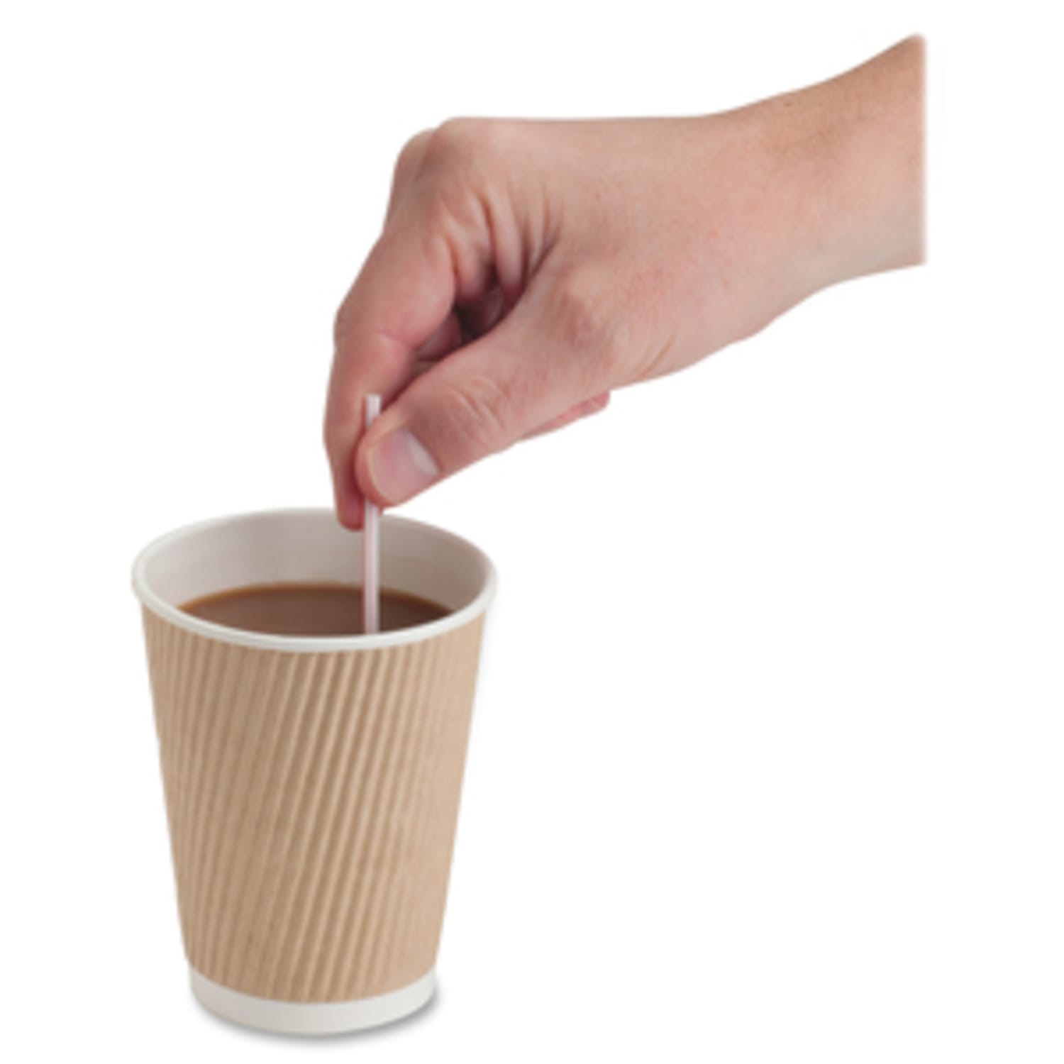 Genuine Joe 5-1/2in Plastic Stir Stick/Straws - 5.50in Length - Plastic - 40000 / Carton - White - Image 6