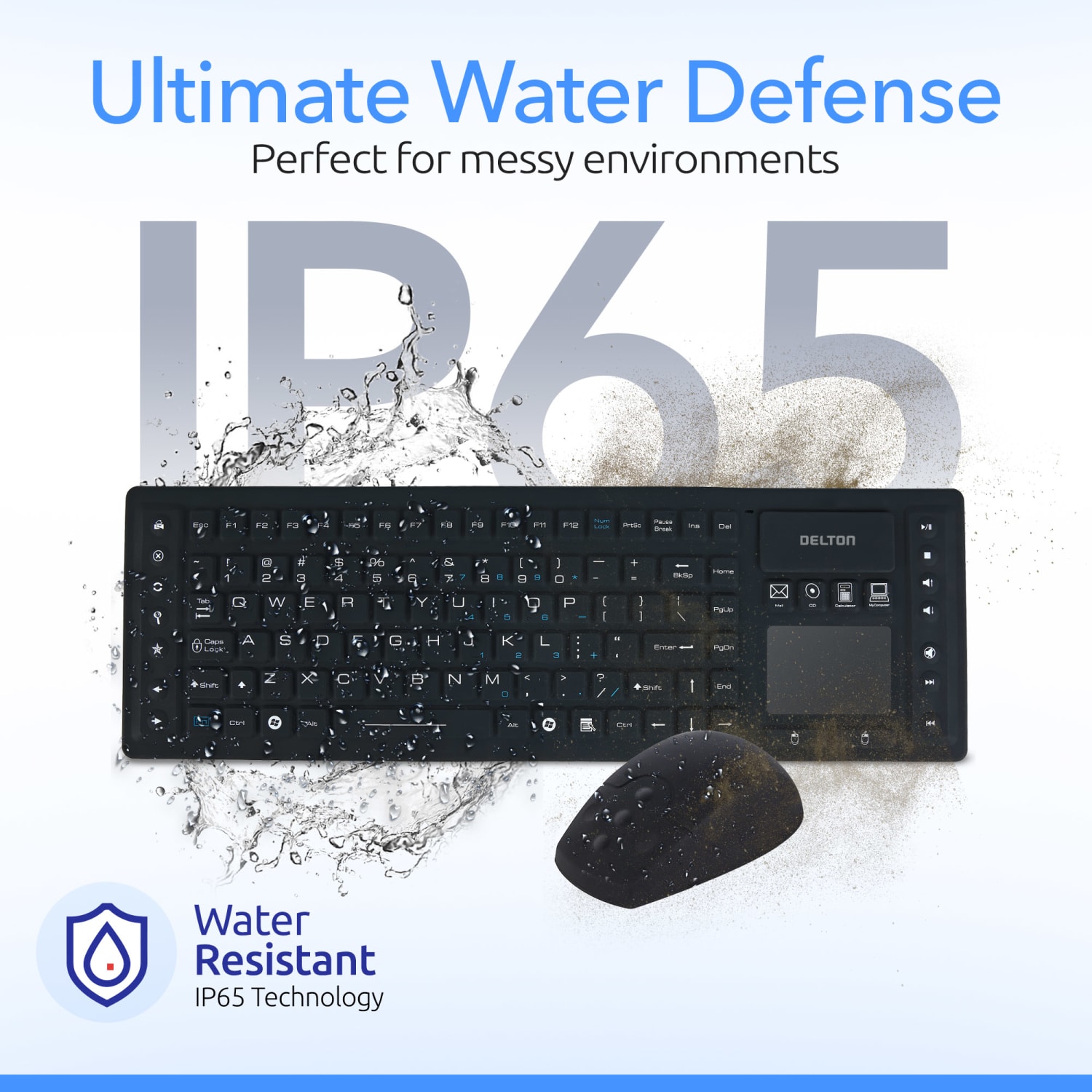 Delton M90/M44 Wireless Keyboard And Optical Mouse Combo, Black - Image 5