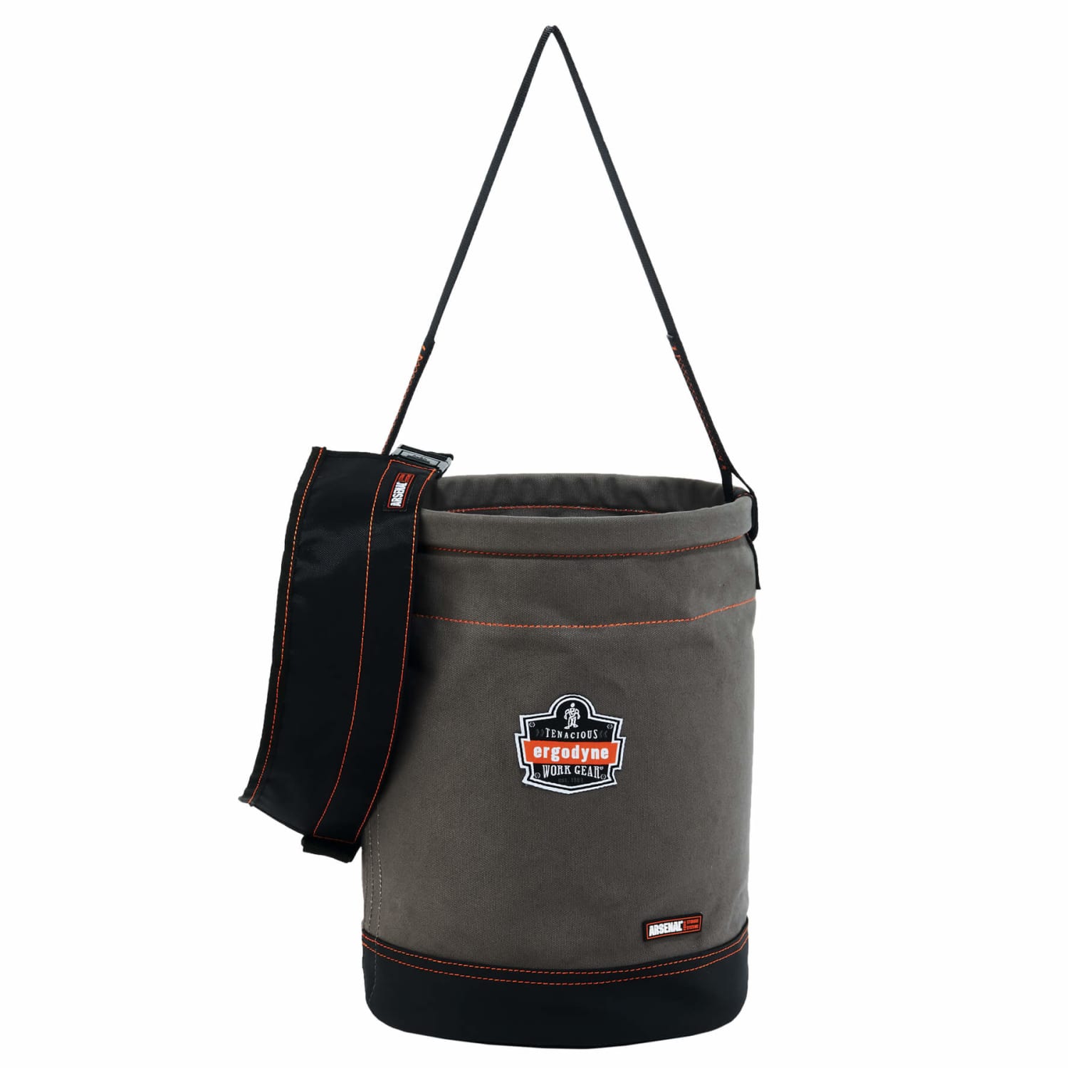 Ergodyne Arsenal 5930T Web Handle Canvas Hoist Bucket With Top, 17in x 12-1/2in, Gray - Image 3