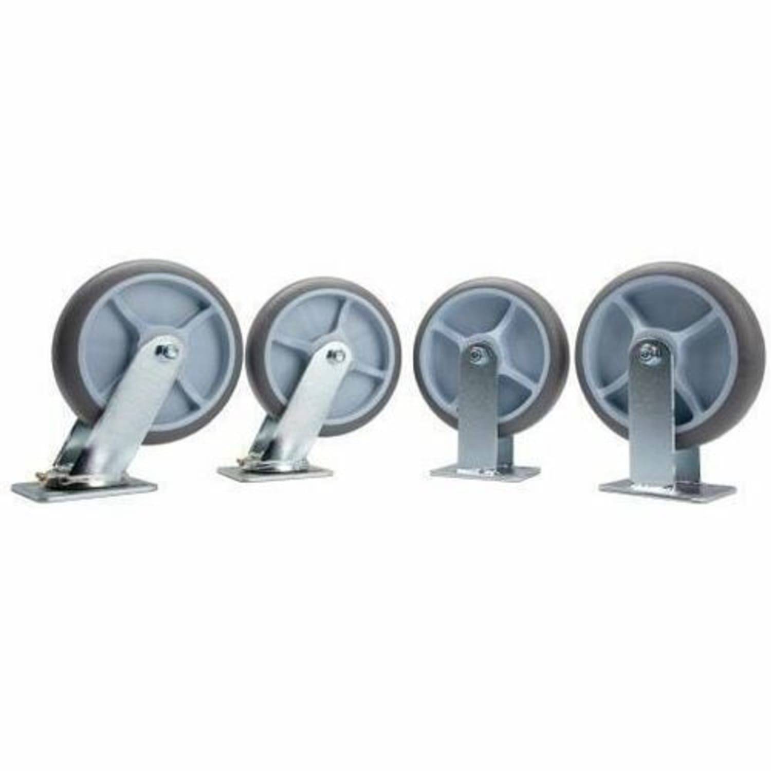 Hospitality 1 Source Semi-Pneumatic Wheels, 8in, Black, Pack Of 4 Wheels - Image 6