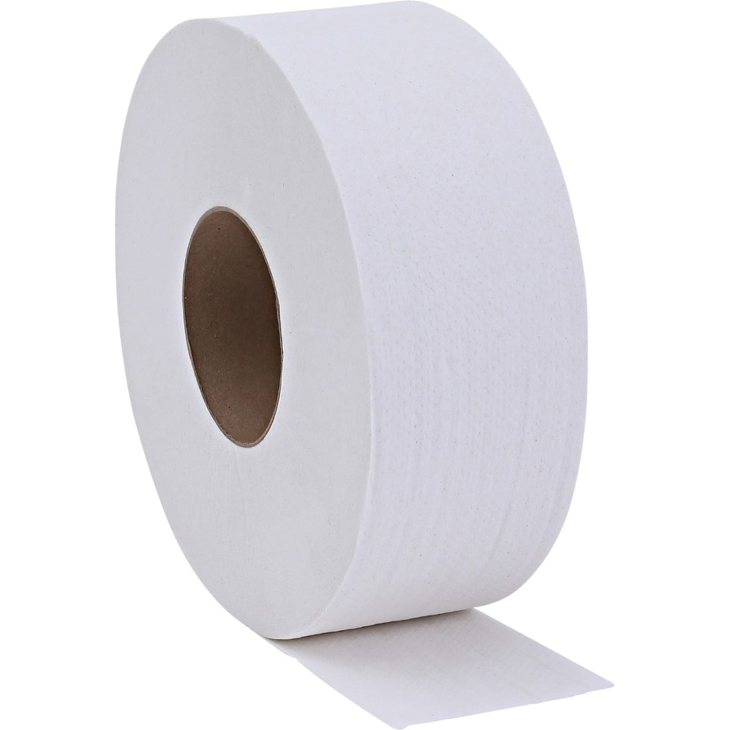Genuine Joe 2-ply Jumbo Roll Dispenser Bath Tissue - 2 Ply - 3.30in Width x 650 ft Length - 3.30in Core - White - 12 / Carton - Image 3