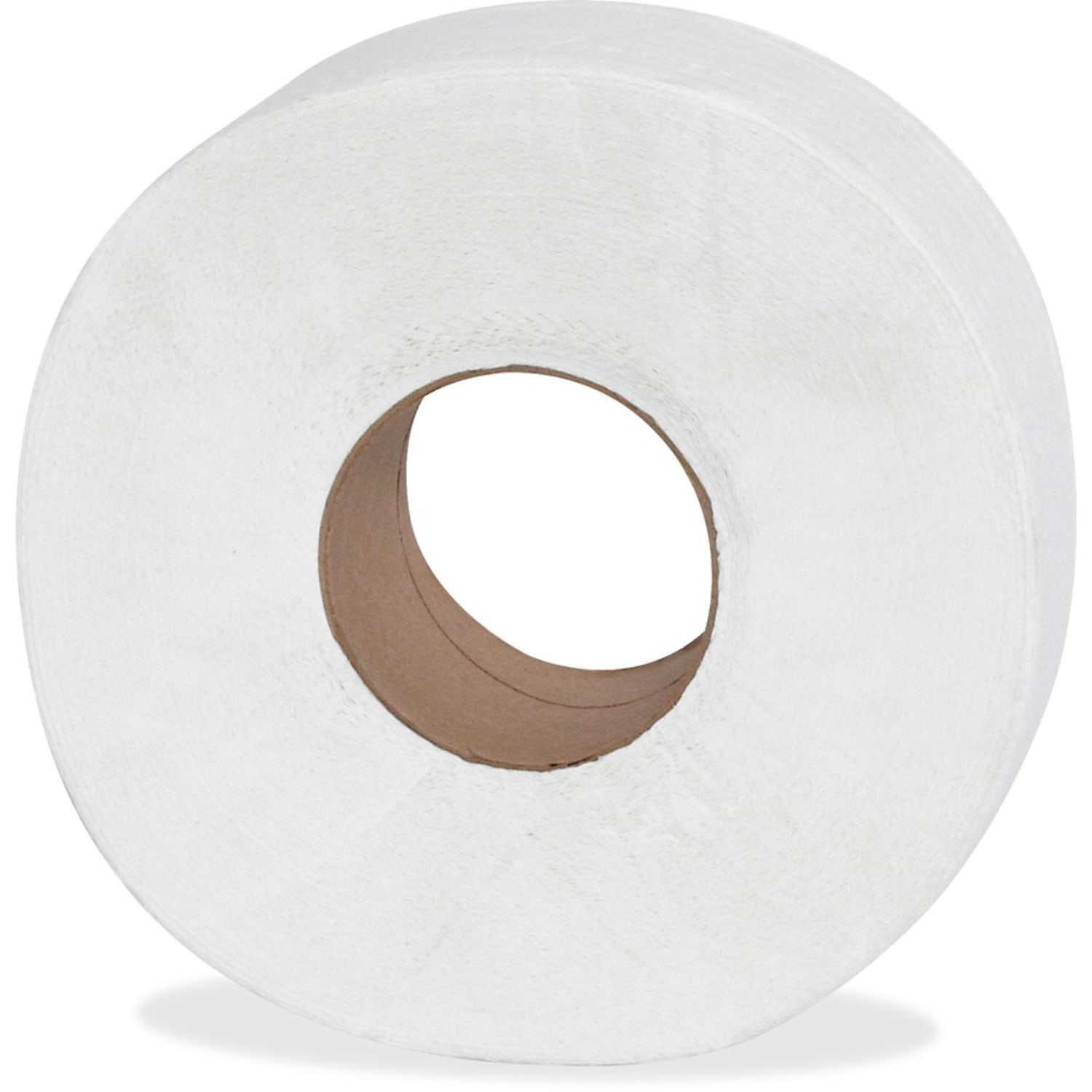 Genuine Joe 2-ply Jumbo Roll Dispenser Bath Tissue - 2 Ply - 3.30in Width x 650 ft Length - 3.30in Core - White - 12 / Carton - Image 5