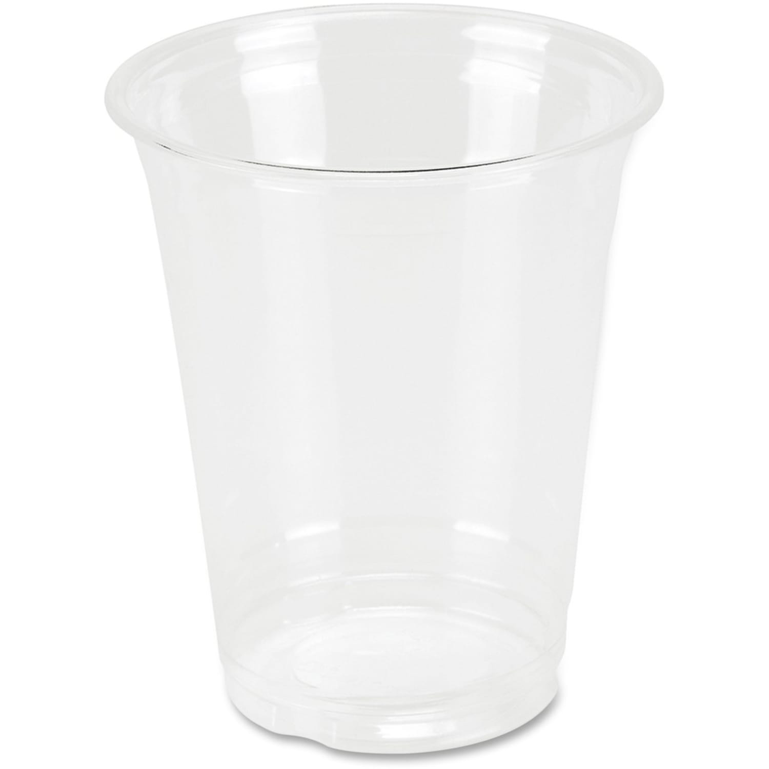 Genuine Joe 12 oz Clear Plastic Cups - 12 fl oz - Clear - Plastic - Cold Drink, Beverage - 25 / Pack - Image 3