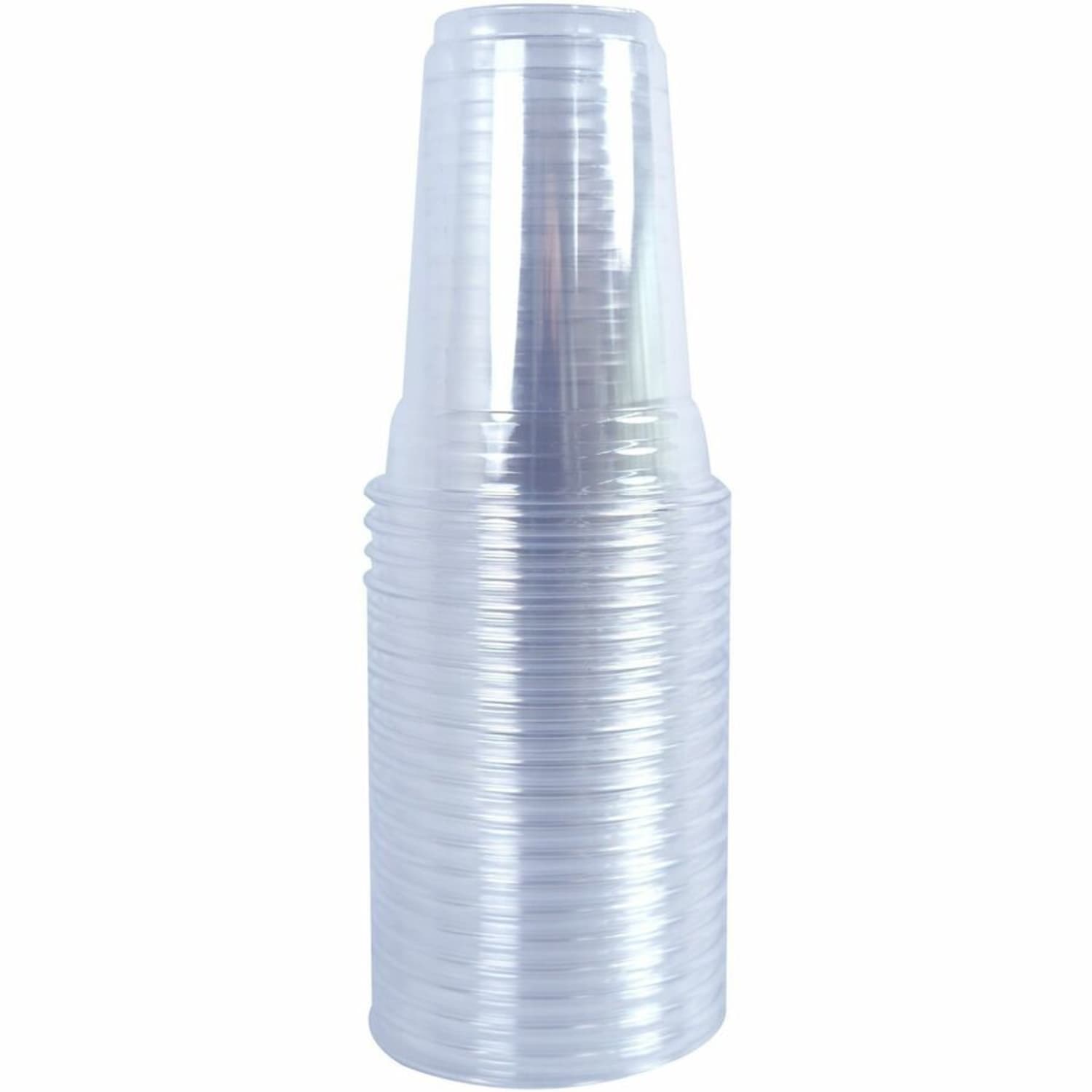Genuine Joe 9 oz Clear Plastic Cups - 9 fl oz - Clear - Plastic - Cold Drink, Beverage - 50 / Pack - Image 3