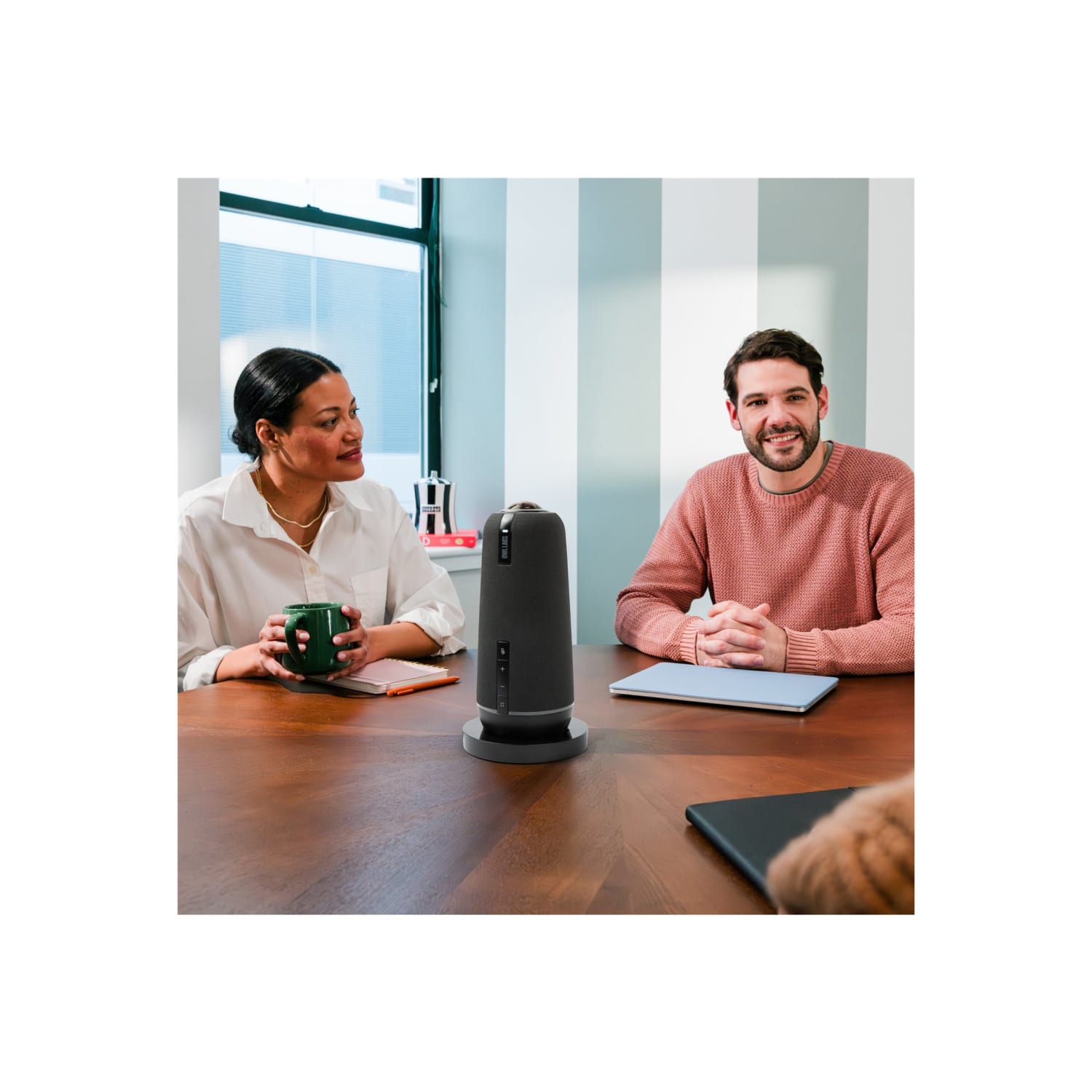 Owl Labs Meeting Owl 4+ - Premium Pack - video conferencing device - with Owl Care - Certified for Microsoft Teams Rooms - with Owl 4+ Stand - Image 3