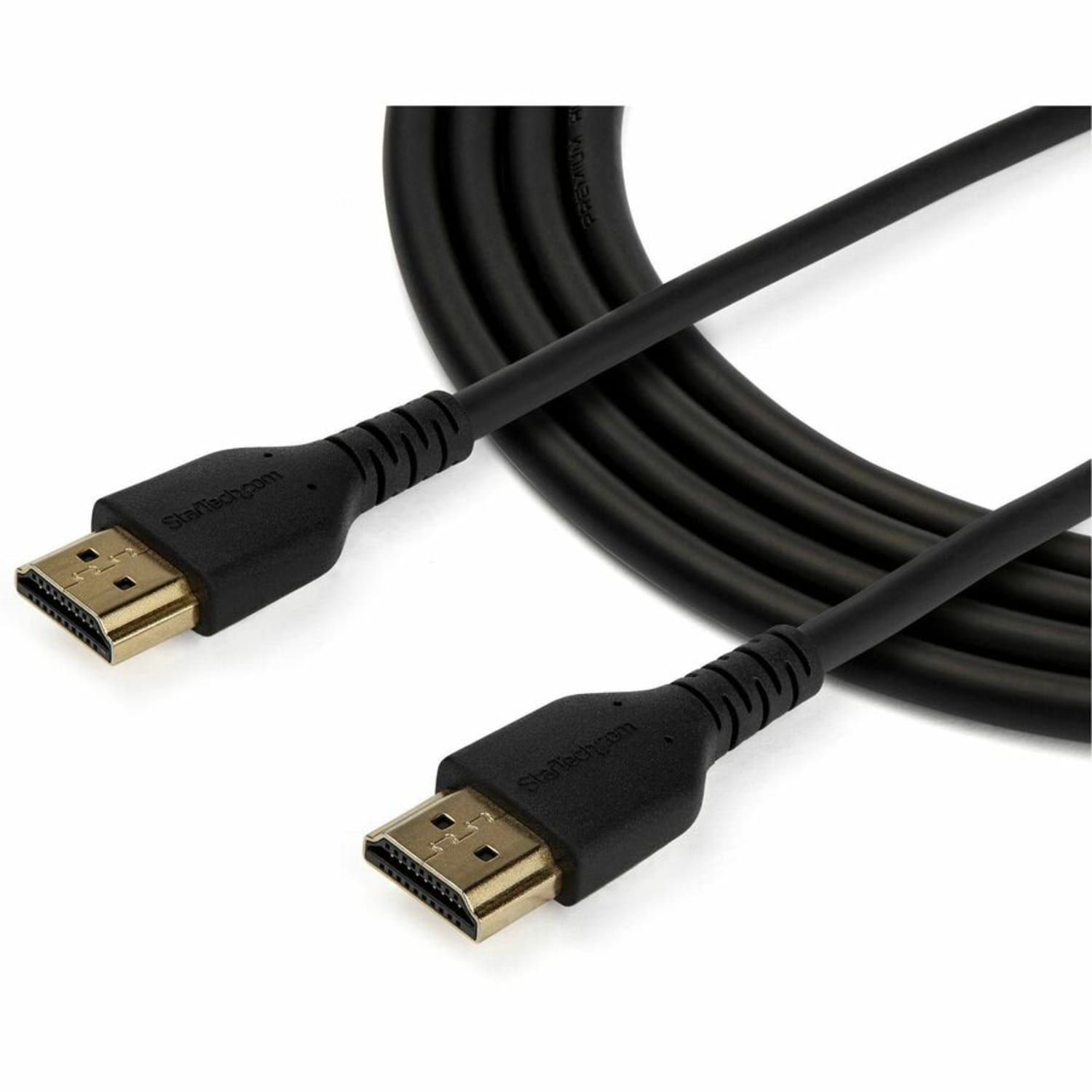StarTech.com 2m Premium Certified HDMI 2.0 Cable with Ethernet - 6ft High Speed UHD 4K 60Hz HDR Durable Rugged Ultra HD HDMI Monitor Cord - 6.6ft/2m Premium Certified HDMI 2.0 with Ethernet; 4K 60Hz 4096x2160p/UHD/HDR10/Ultra wide/32 Ch Audio - Image 4