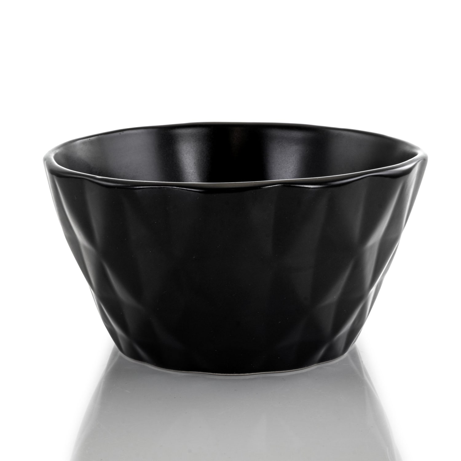 Elama 16-Piece Stoneware Dinnerware Set, Black - Image 6