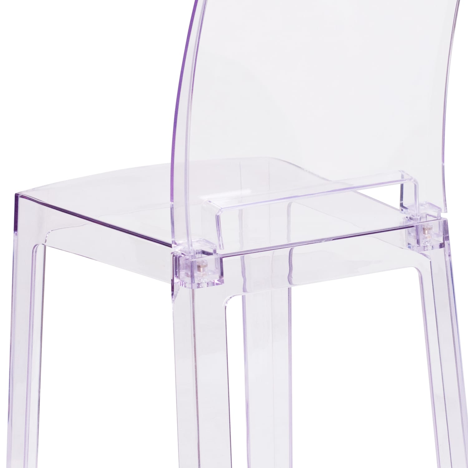Flash Furniture Ghost Chair With Square Back Transparent Crystal PopularChairscom Flash Furniture Ghost Chair With Square Back Transparent Crystal PopularChairscom