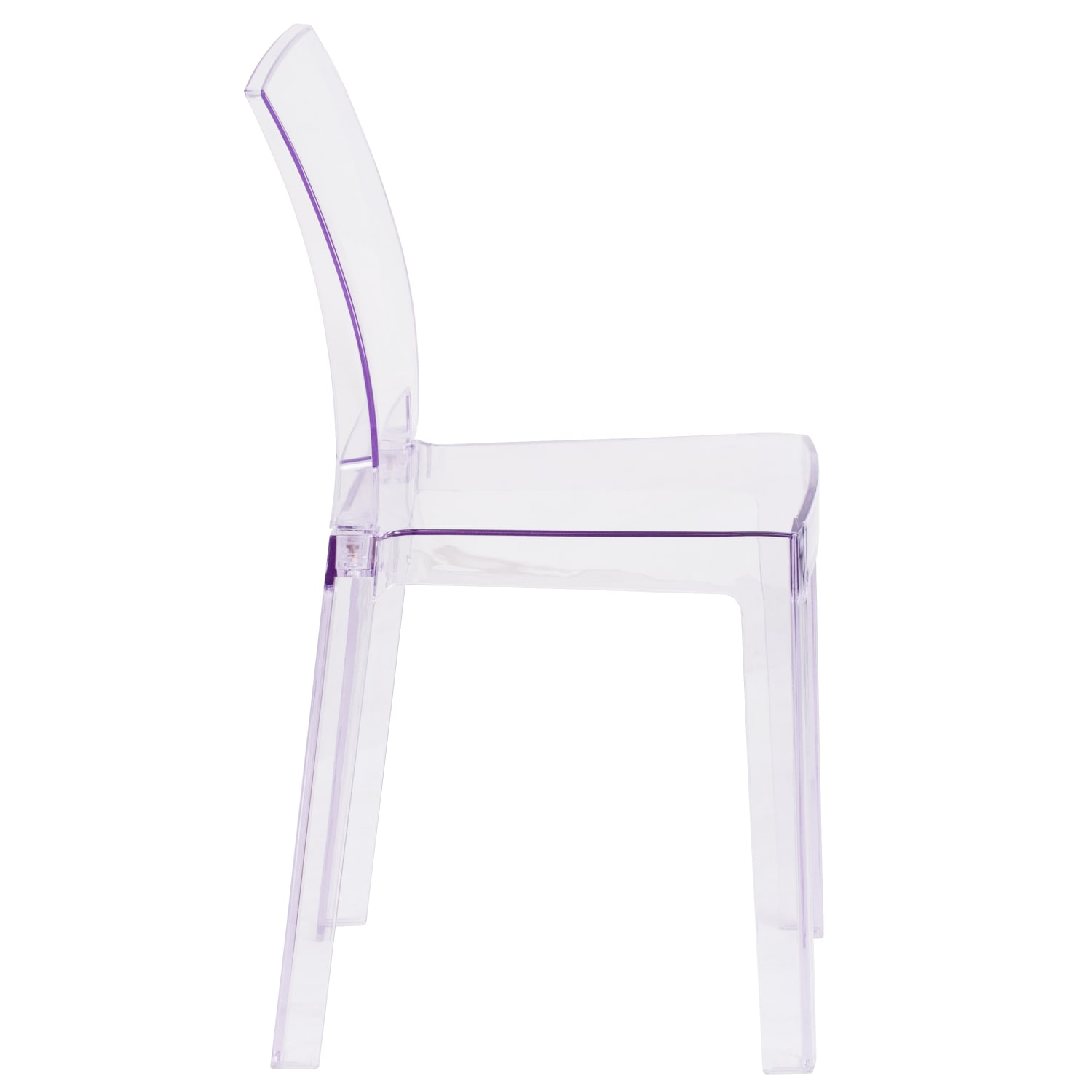 Flash Furniture Ghost Chair With Square Back Transparent Crystal PopularChairscom Flash Furniture Ghost Chair With Square Back Transparent Crystal PopularChairscom