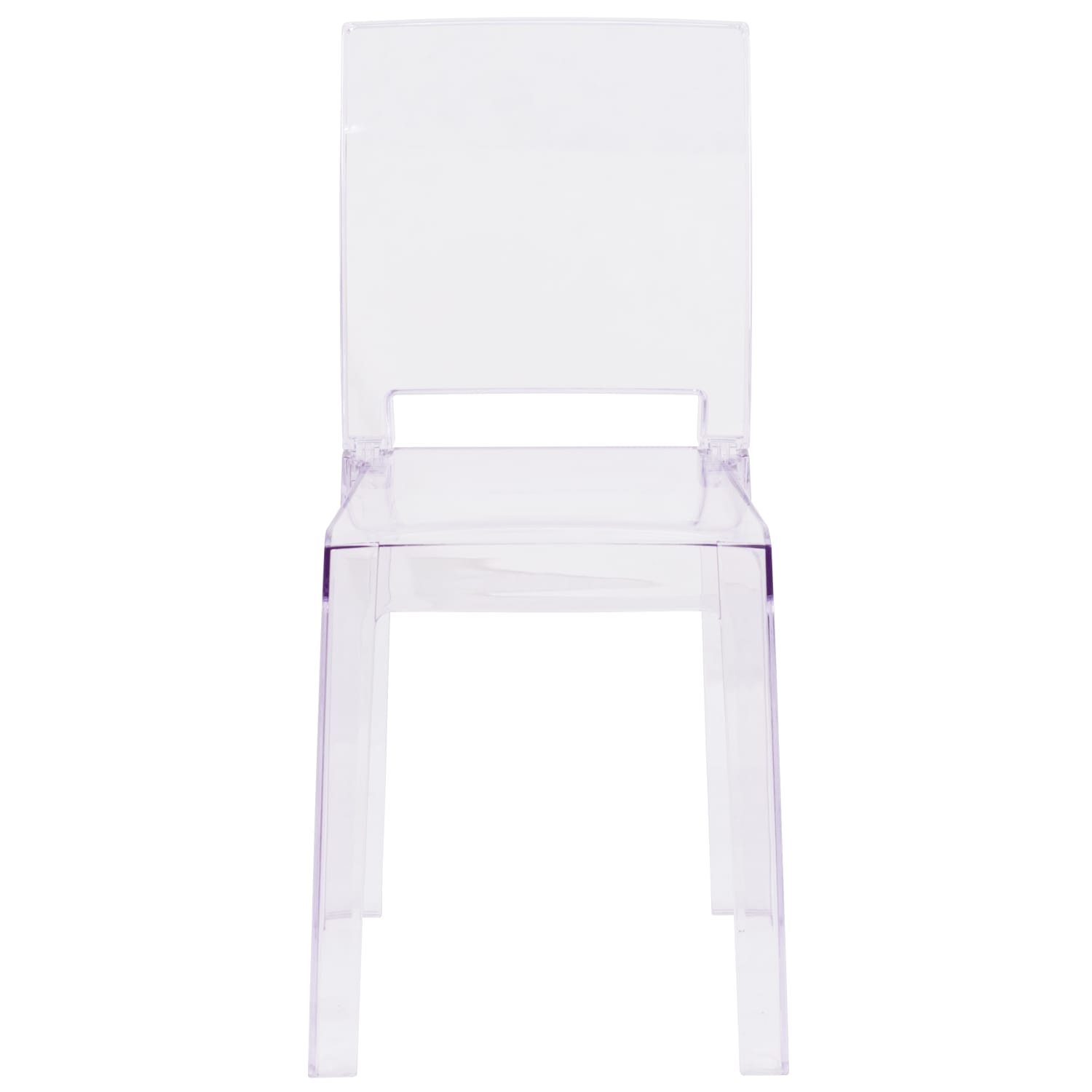 Flash Furniture Ghost Chair With Square Back Transparent Crystal PopularChairscom Flash Furniture Ghost Chair With Square Back Transparent Crystal PopularChairscom