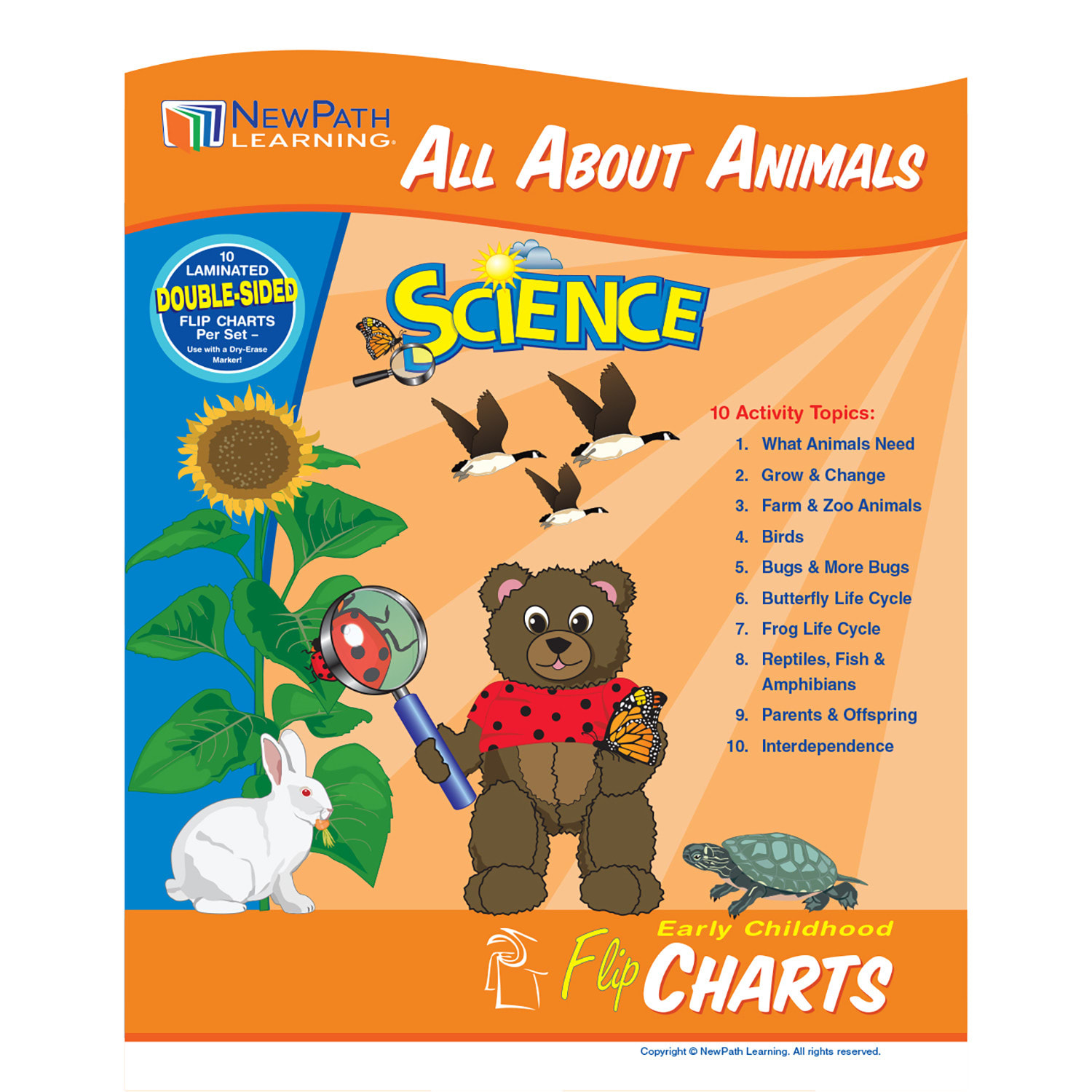 NewPath Learning Early Childhood Science Readiness Flip Charts, All About Animals - Image 5