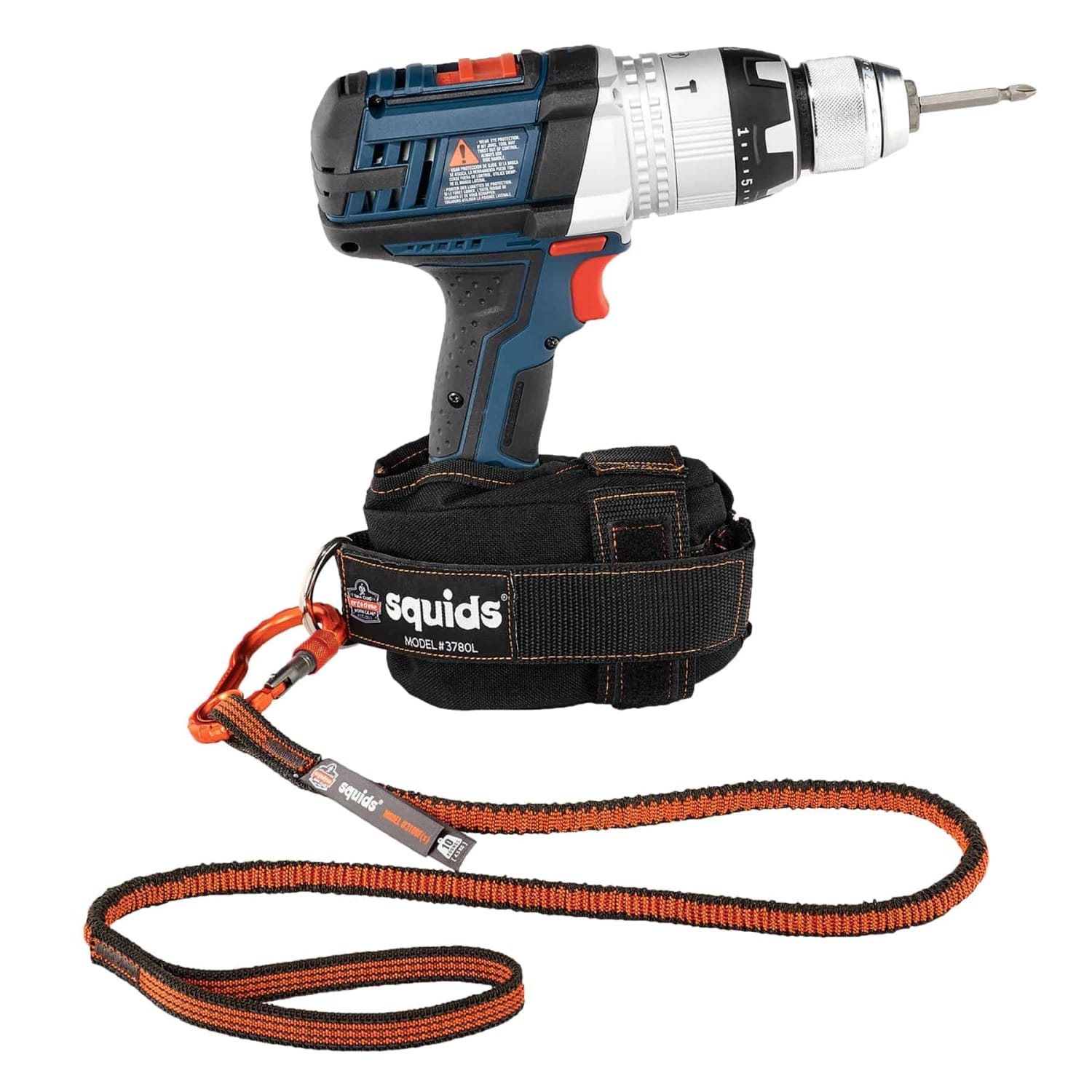 Ergodyne Squids 3191 Power Tool Tethering Kit, 10 Lb, Orange/Gray - Image 3