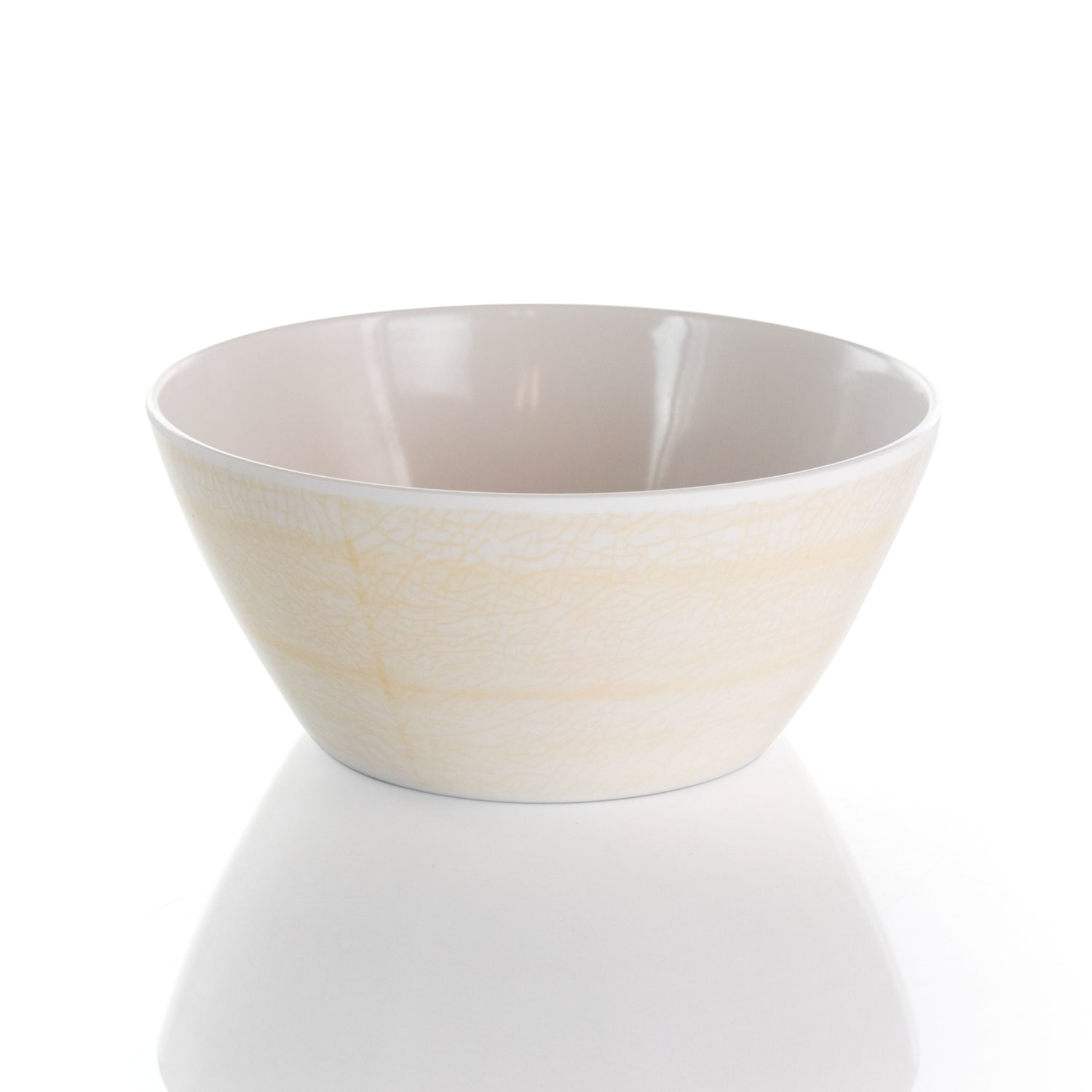 Elama Crafted Clay 12-Piece Dinnerware Set, Cream - Image 6
