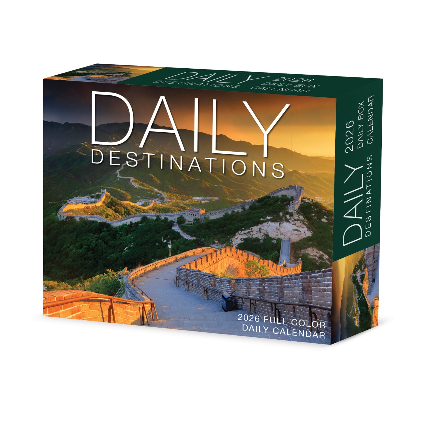 2026 Willow Creek Press Page-A-Day Daily Desk Calendar, 6-1/4in x 5-1/2in, Daily Destinations, January To December, 54116